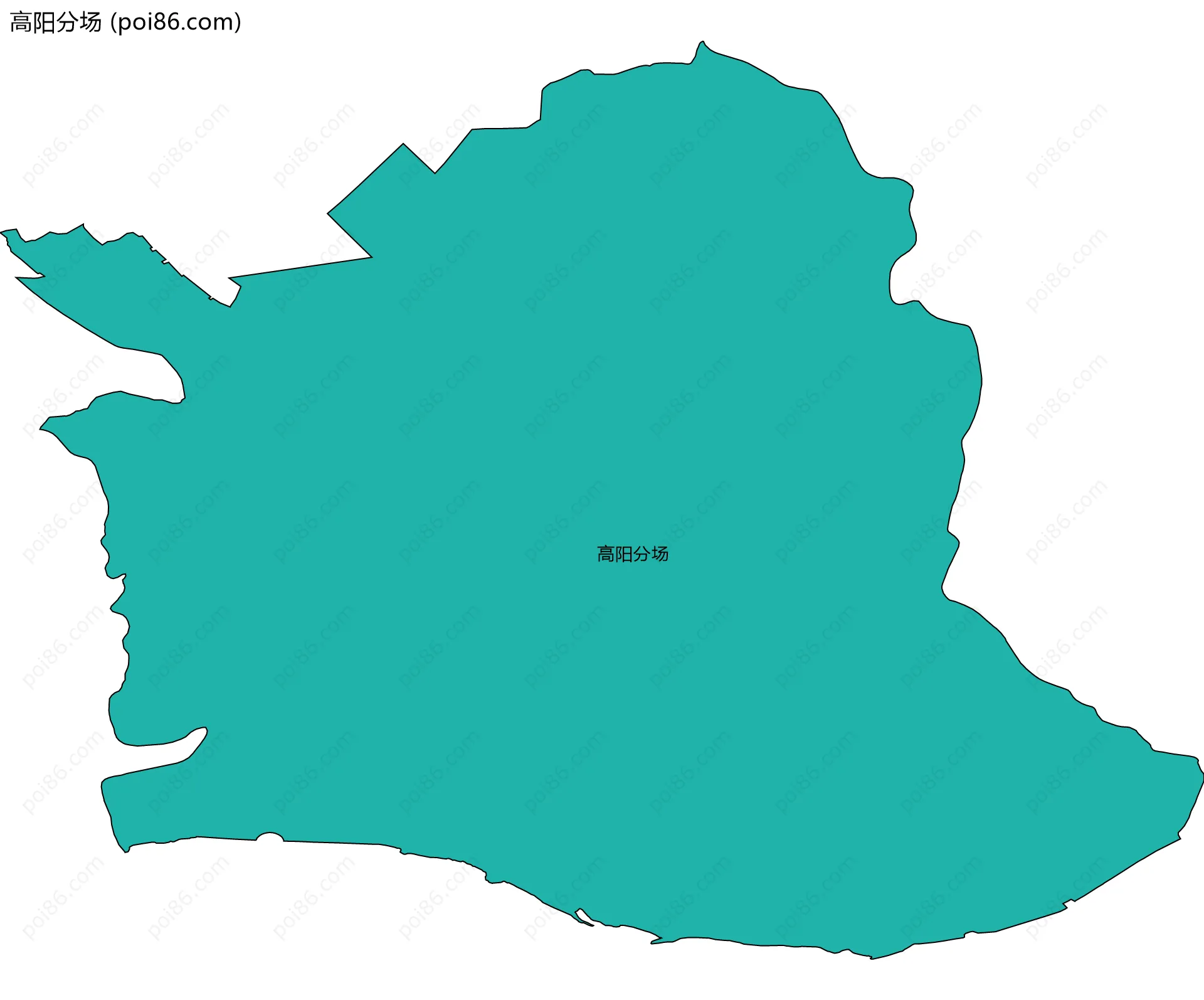 高阳分场边界地图