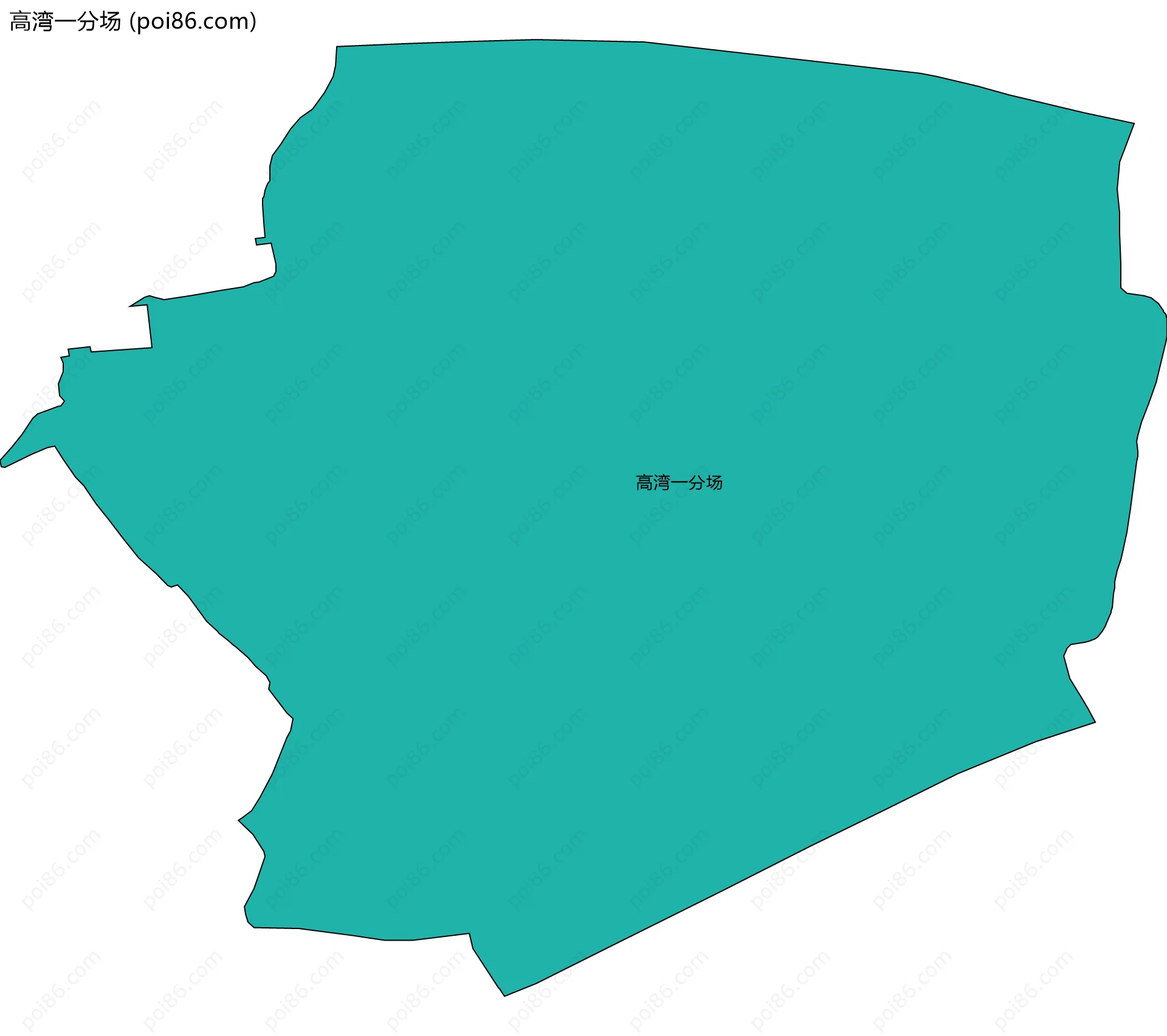 高湾一分场边界地图