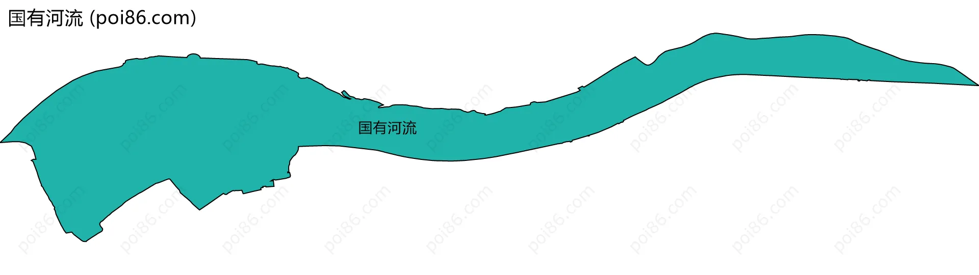 国有河流边界地图