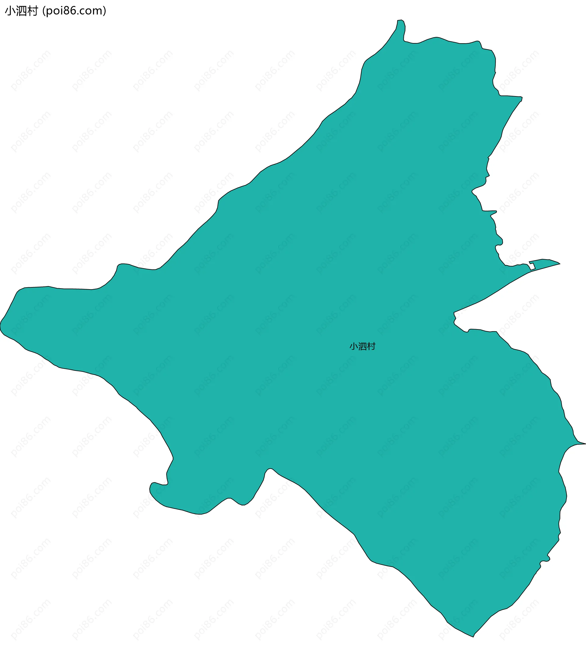 小泗村边界地图