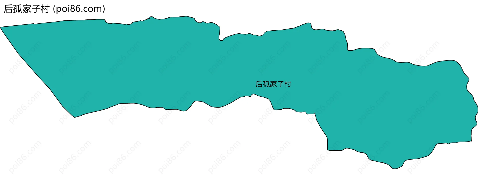 后孤家子村边界地图