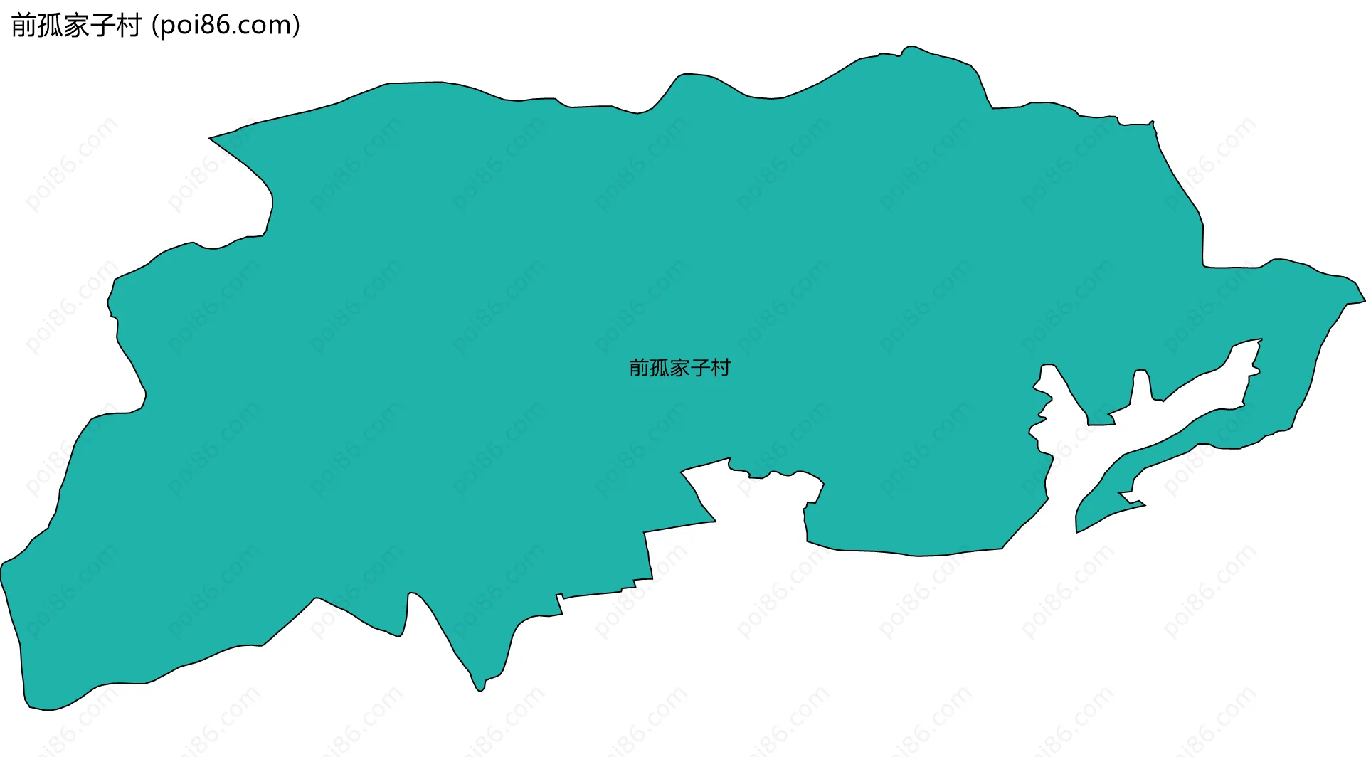 前孤家子村边界地图