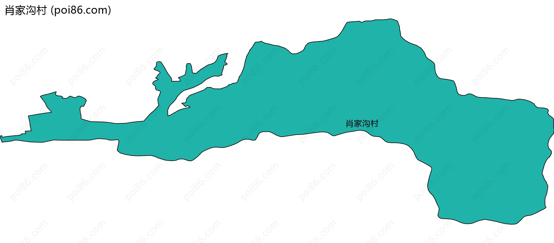 肖家沟村边界地图