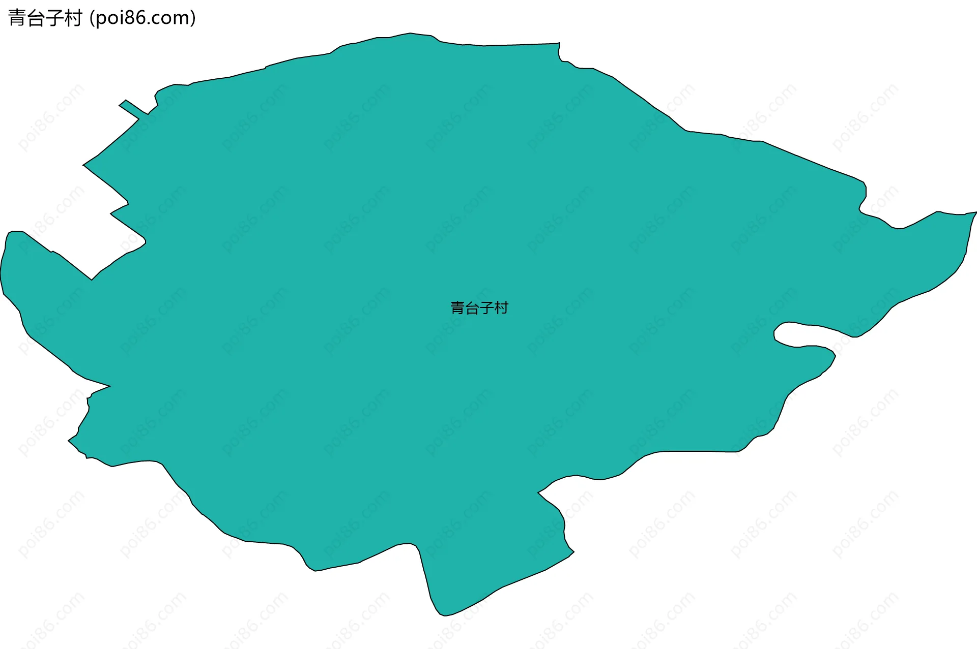 青台子村边界地图