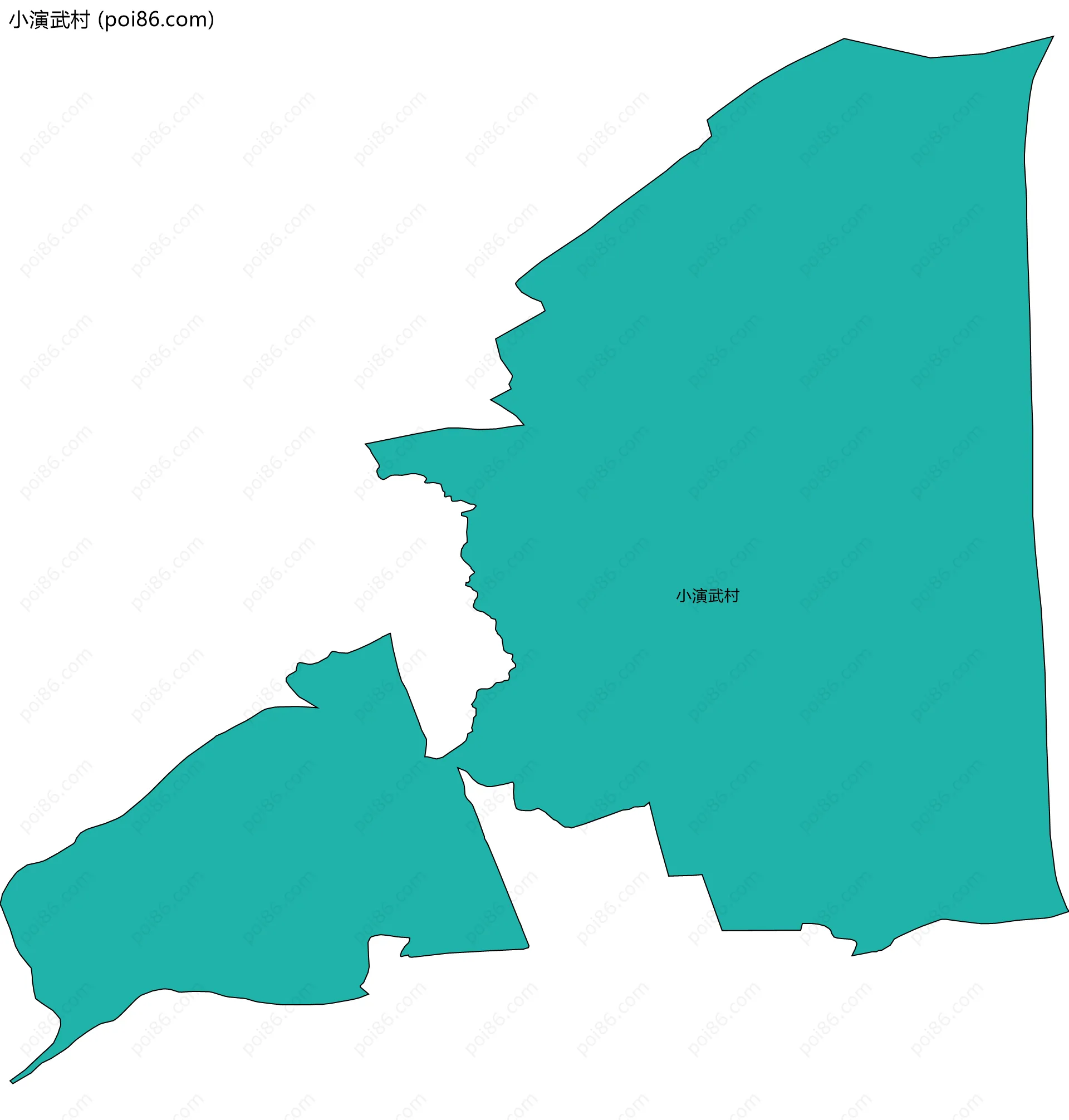 小演武村边界地图