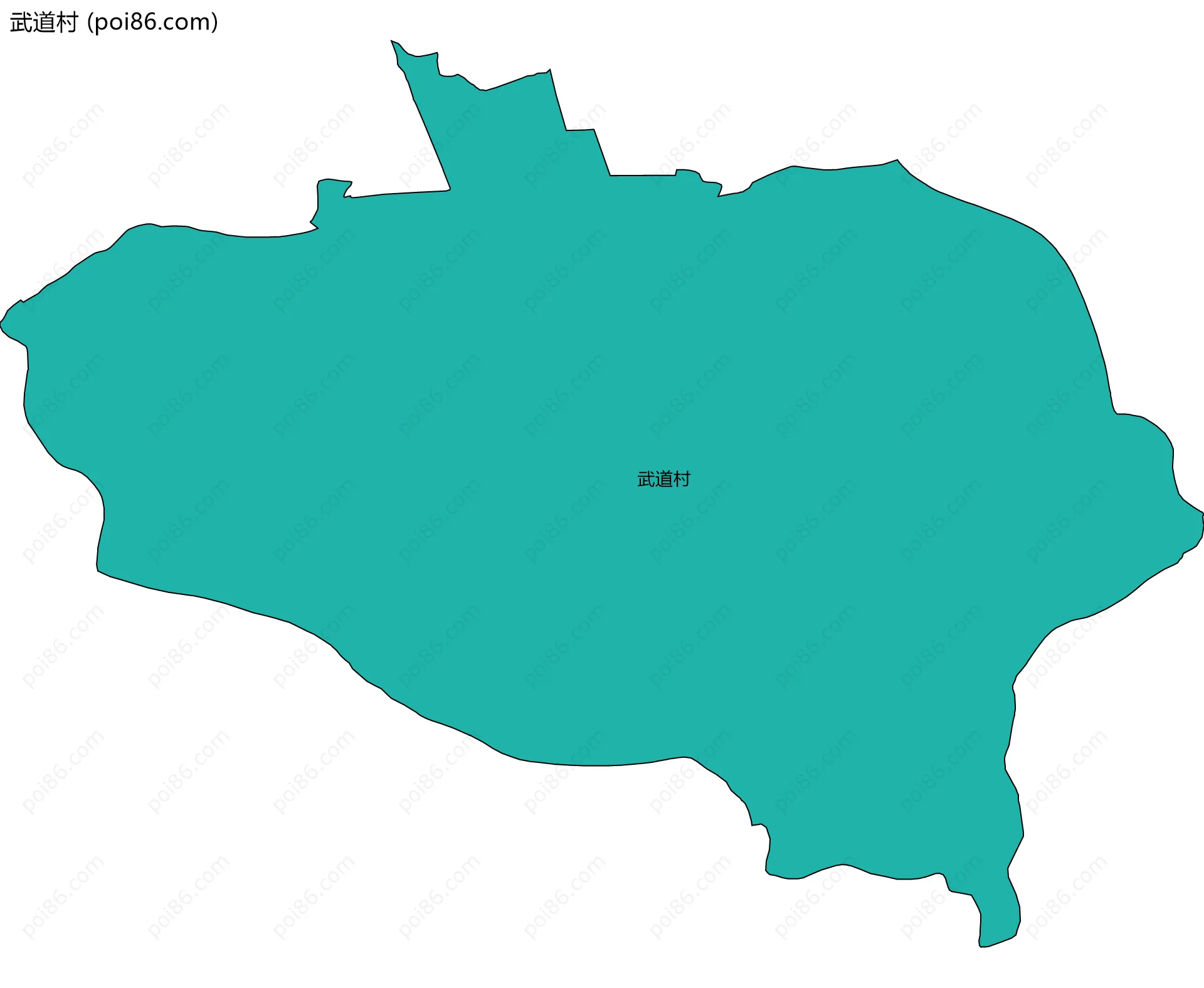 武道村边界地图