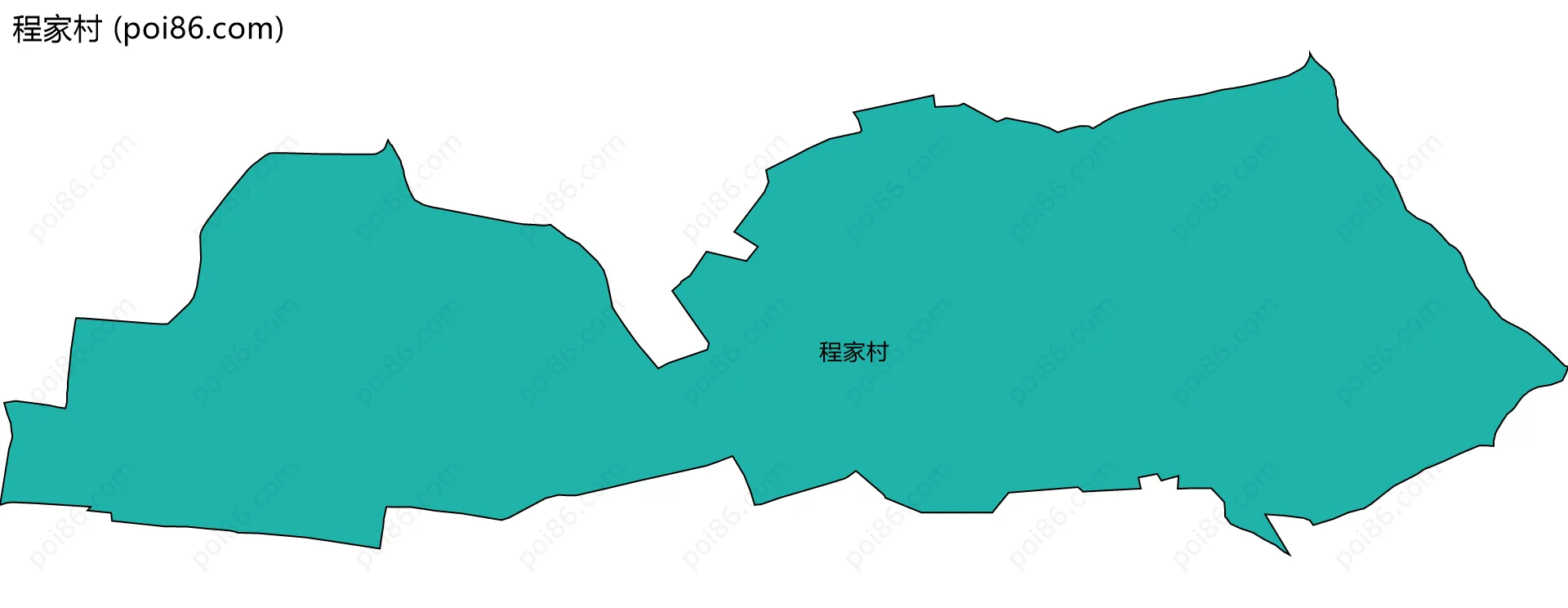 程家村边界地图