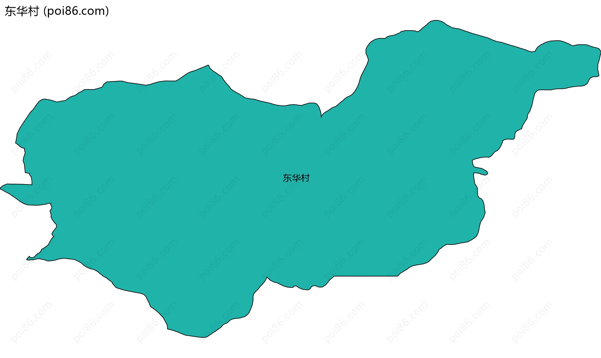 东华村边界地图