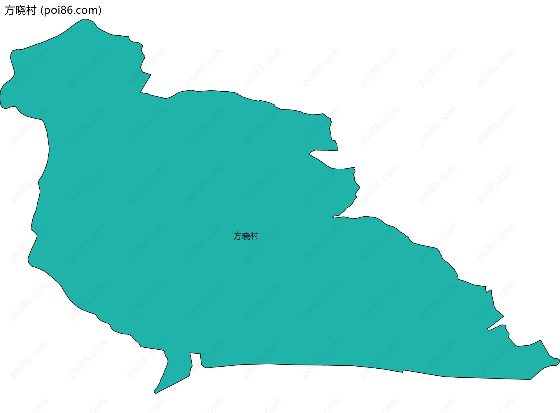 方晓村边界地图