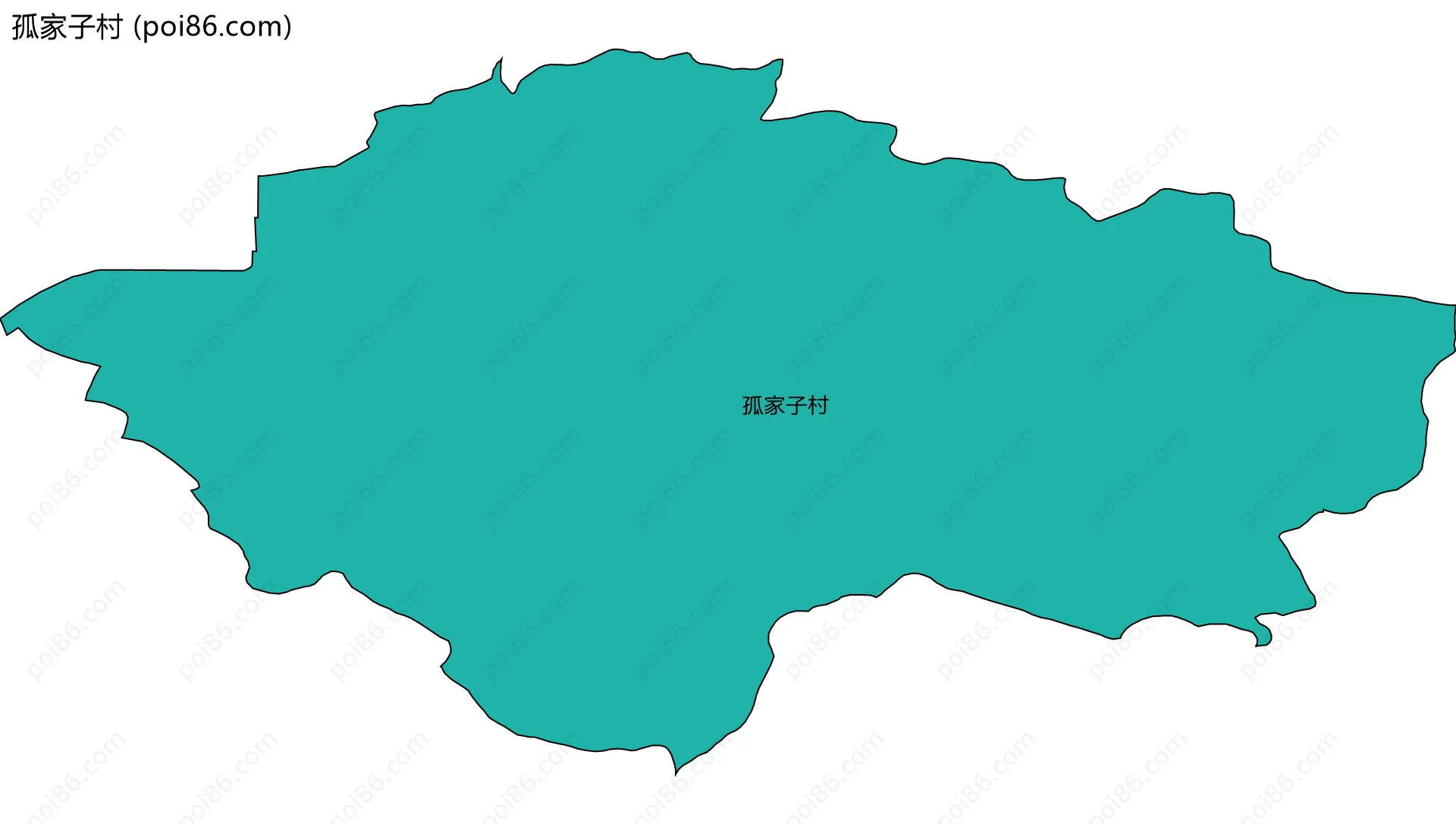 孤家子村边界地图