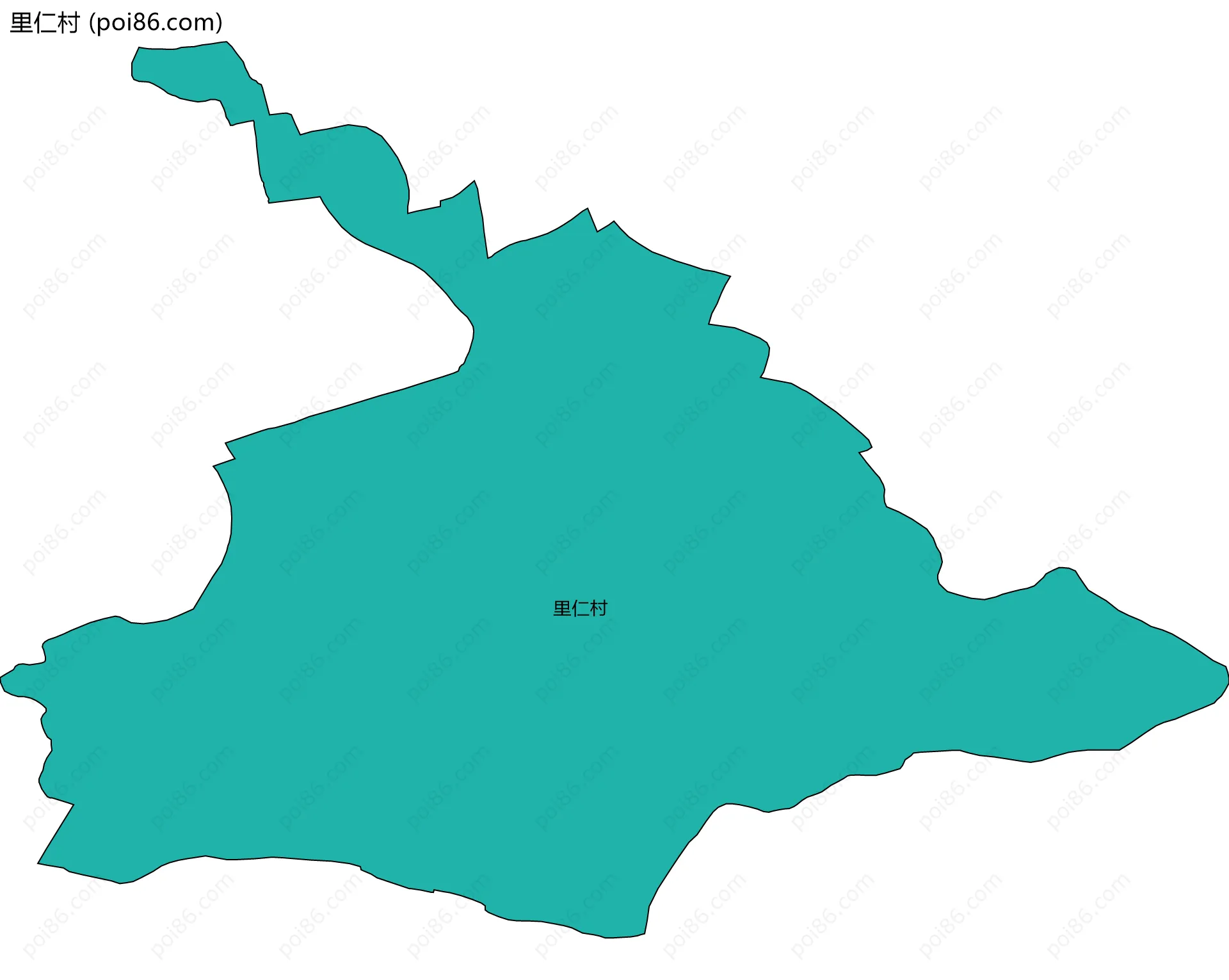 里仁村边界地图