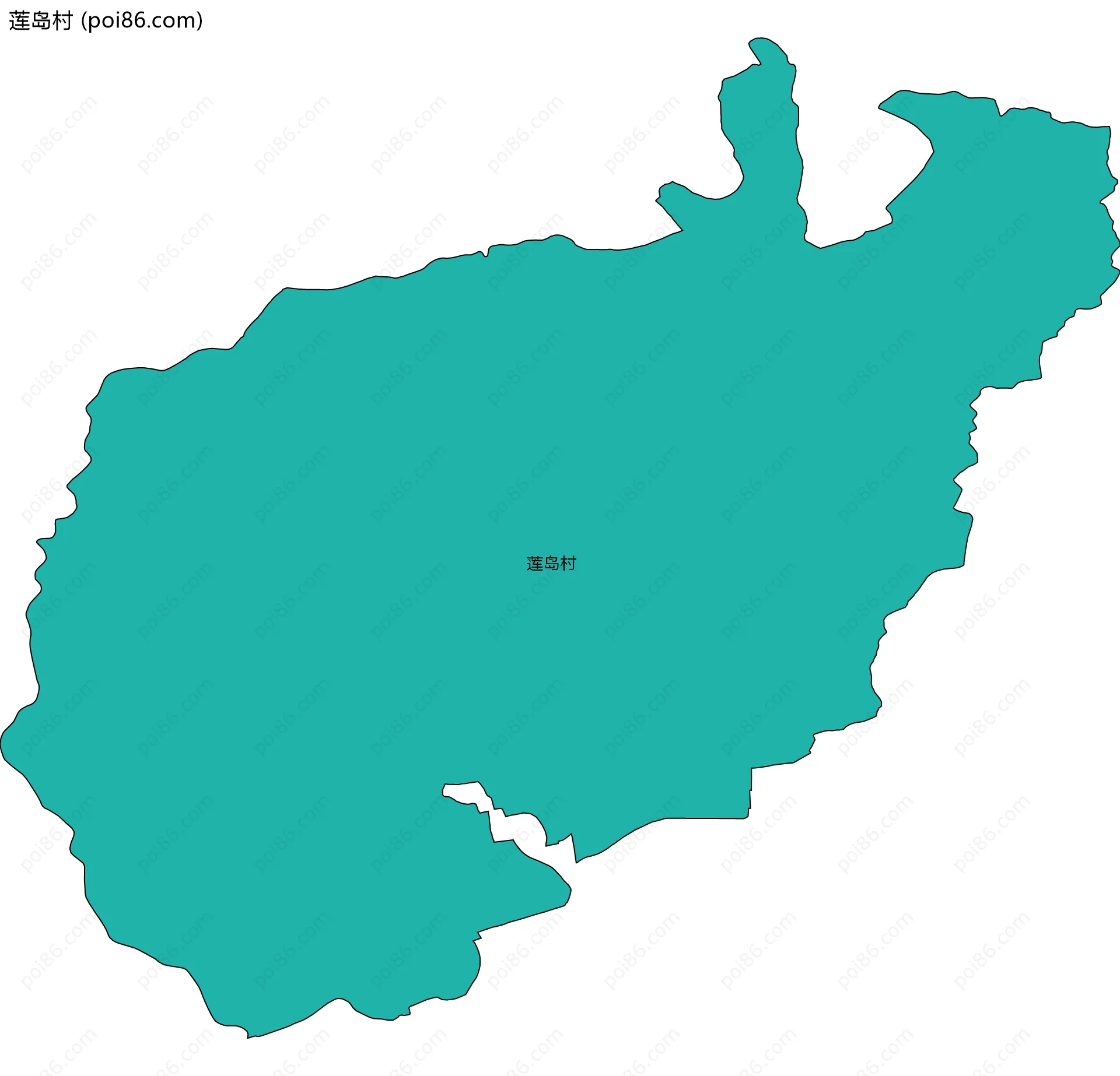 莲岛村边界地图