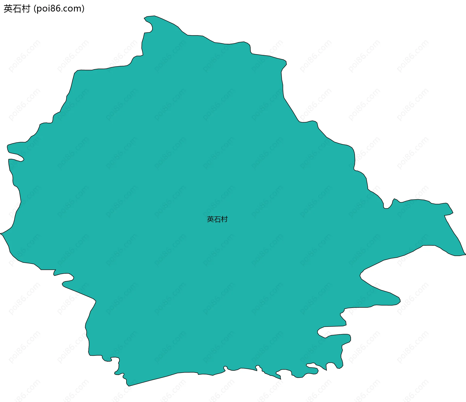 英石村边界地图