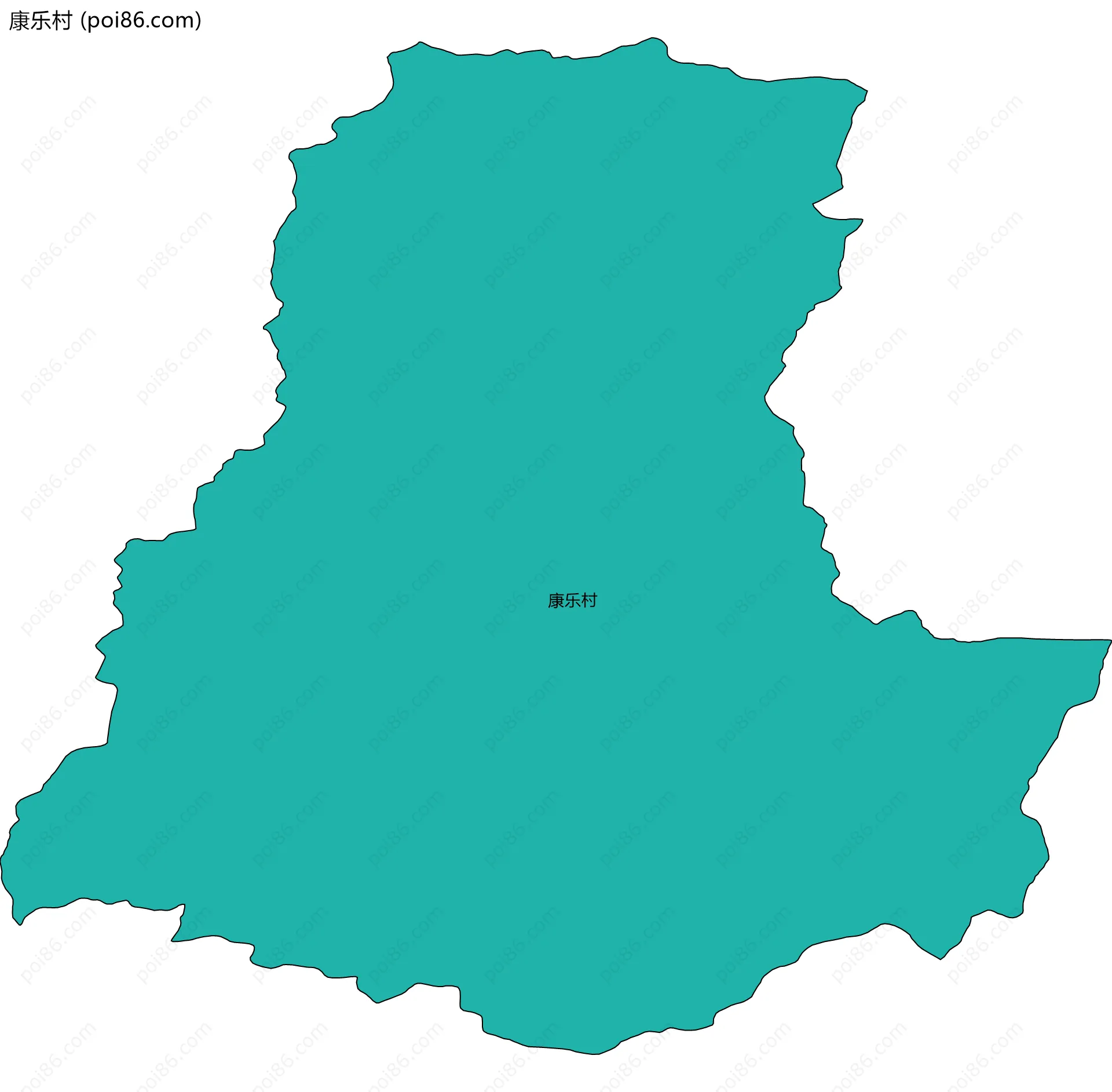 康乐村边界地图
