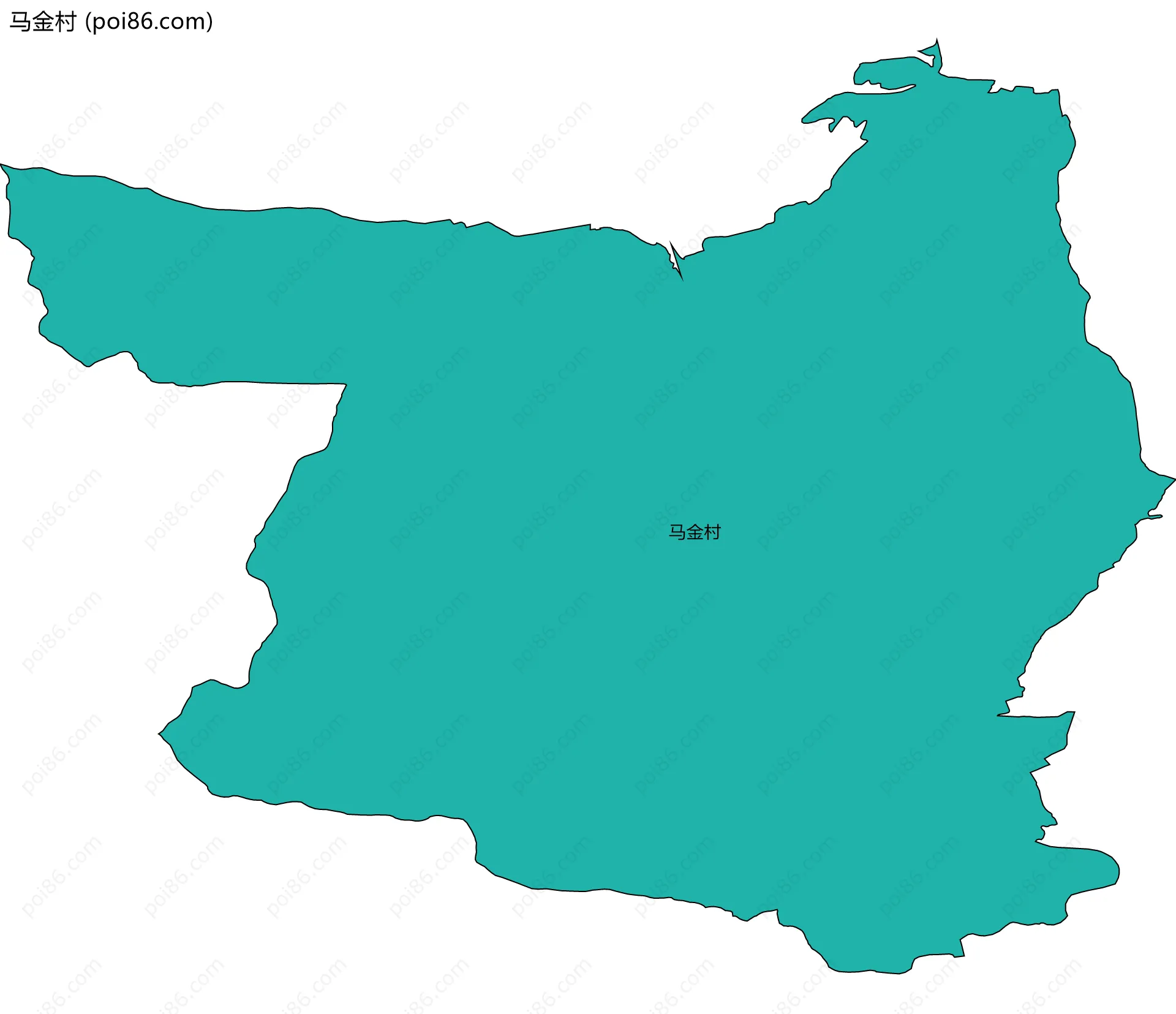 马金村边界地图