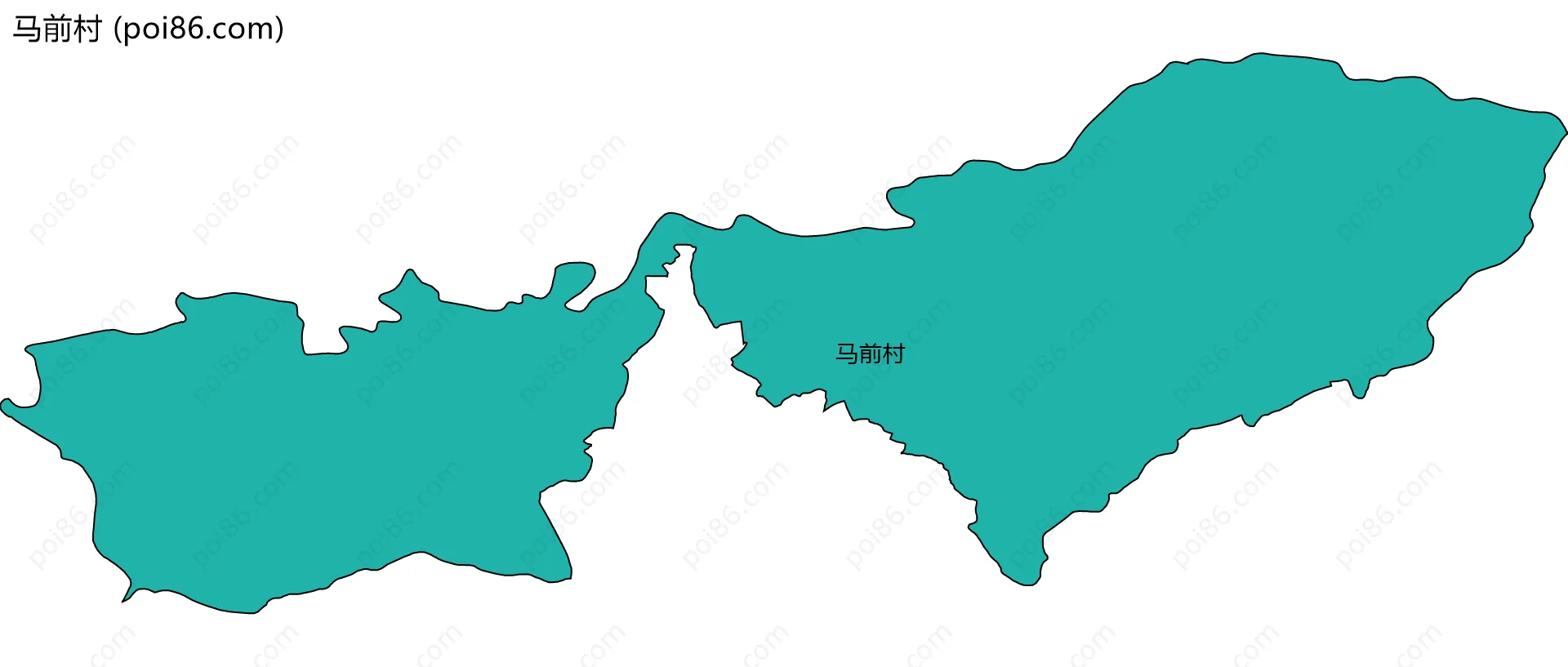 马前村边界地图