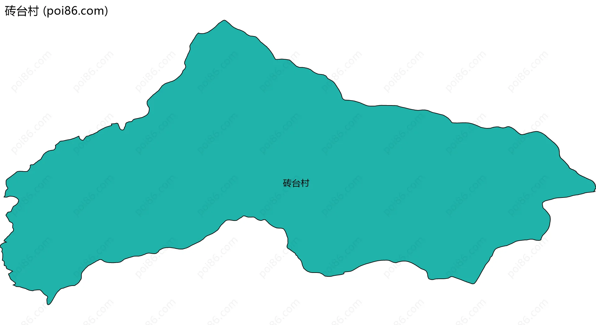 砖台村边界地图