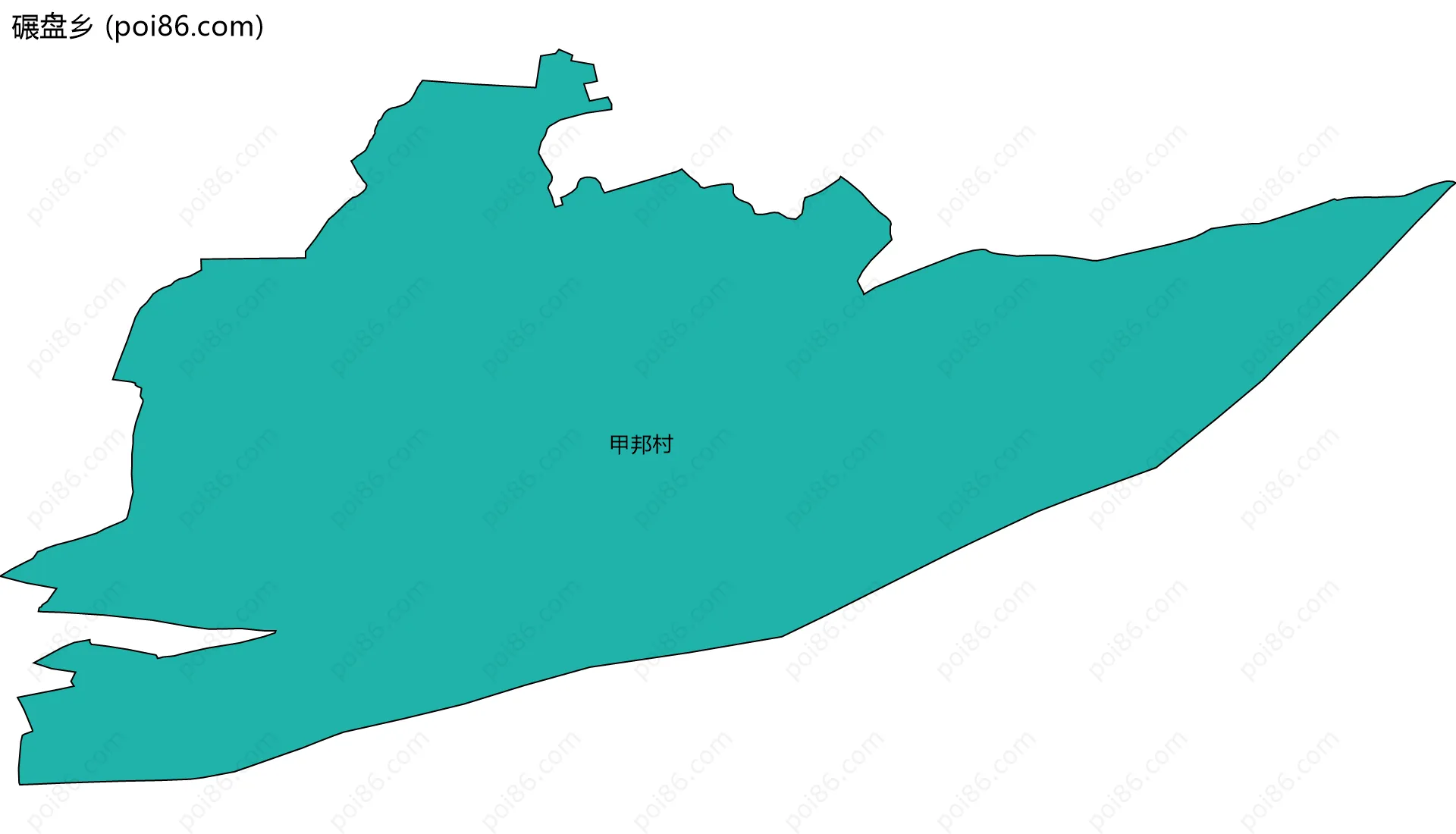 碾盘乡边界地图(五级行政区划)