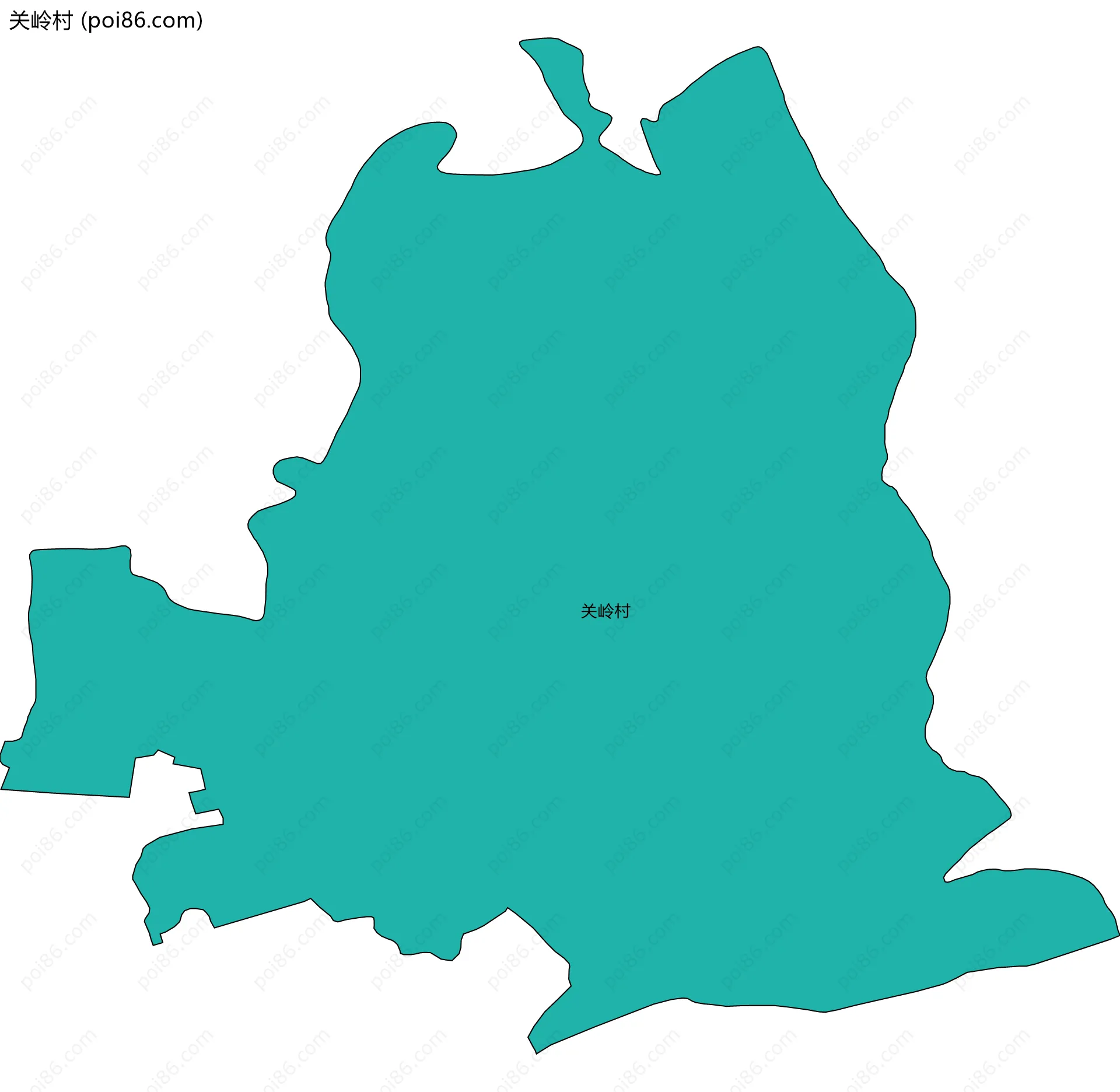 关岭村边界地图