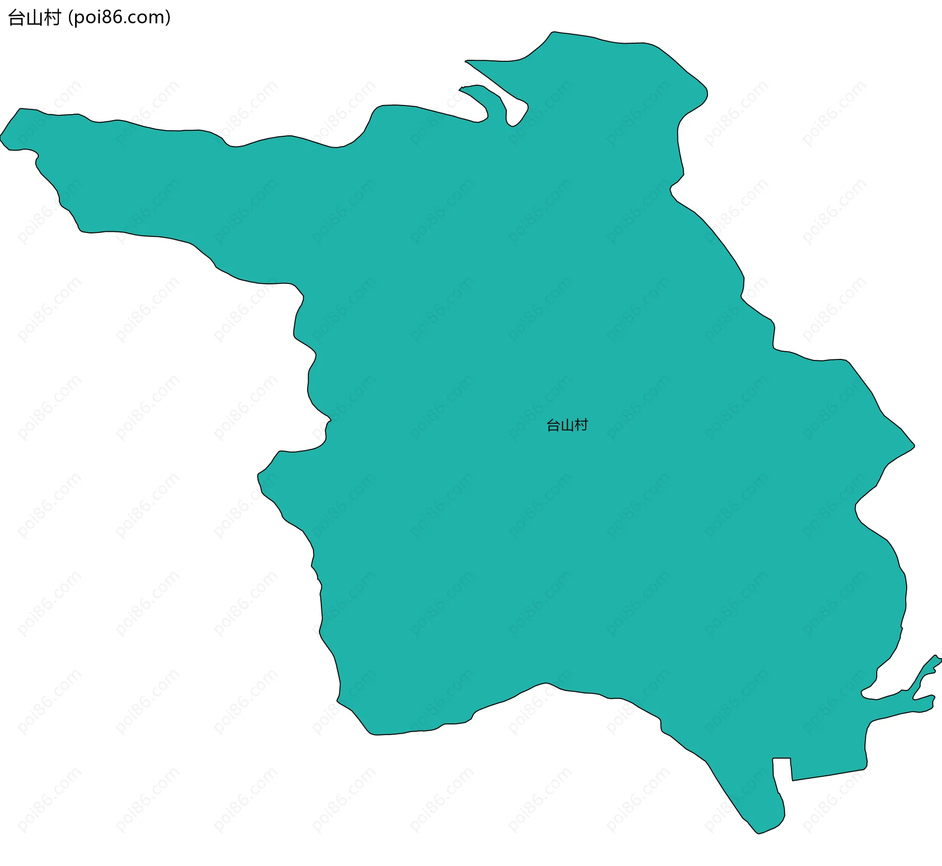台山村边界地图