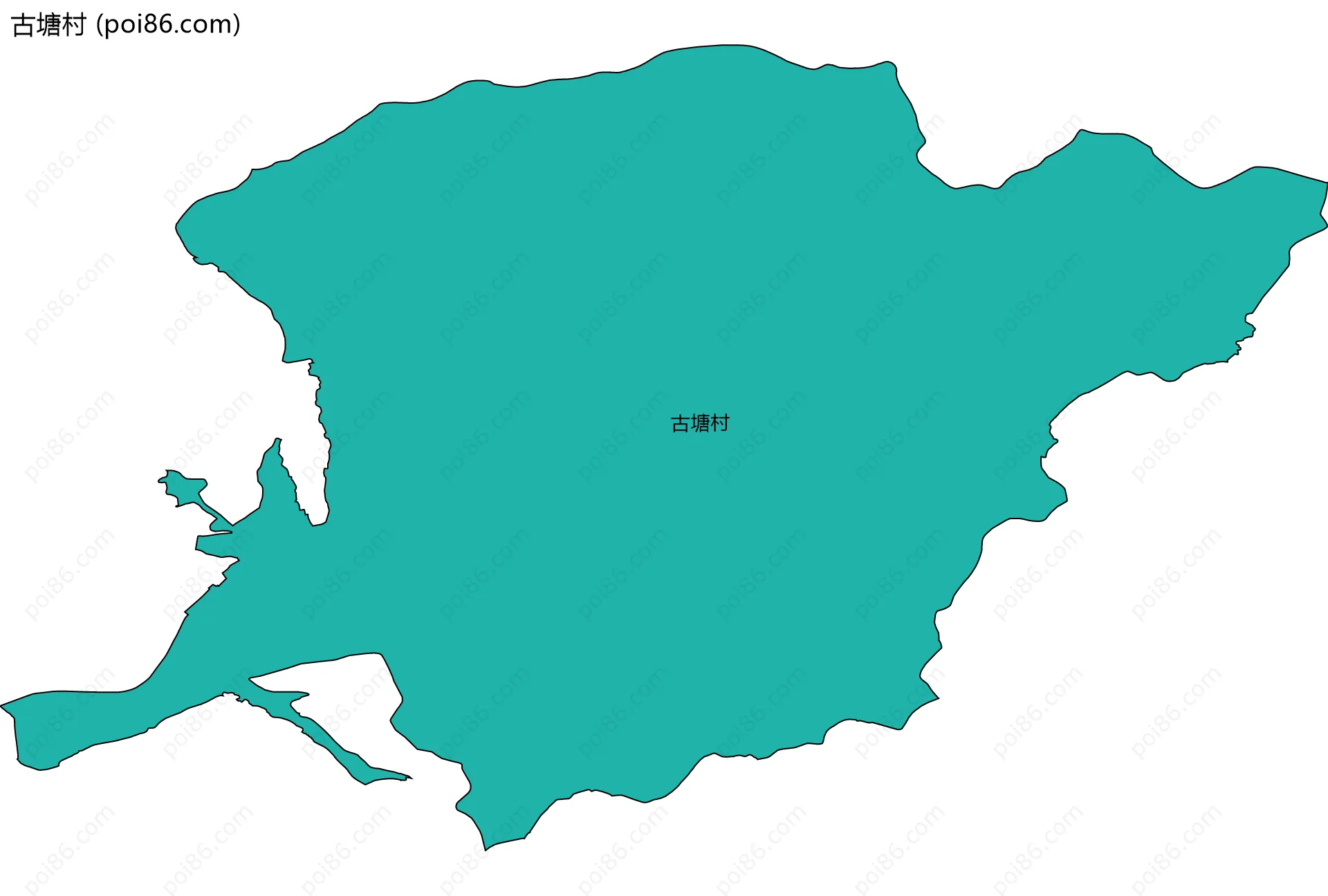 古塘村边界地图