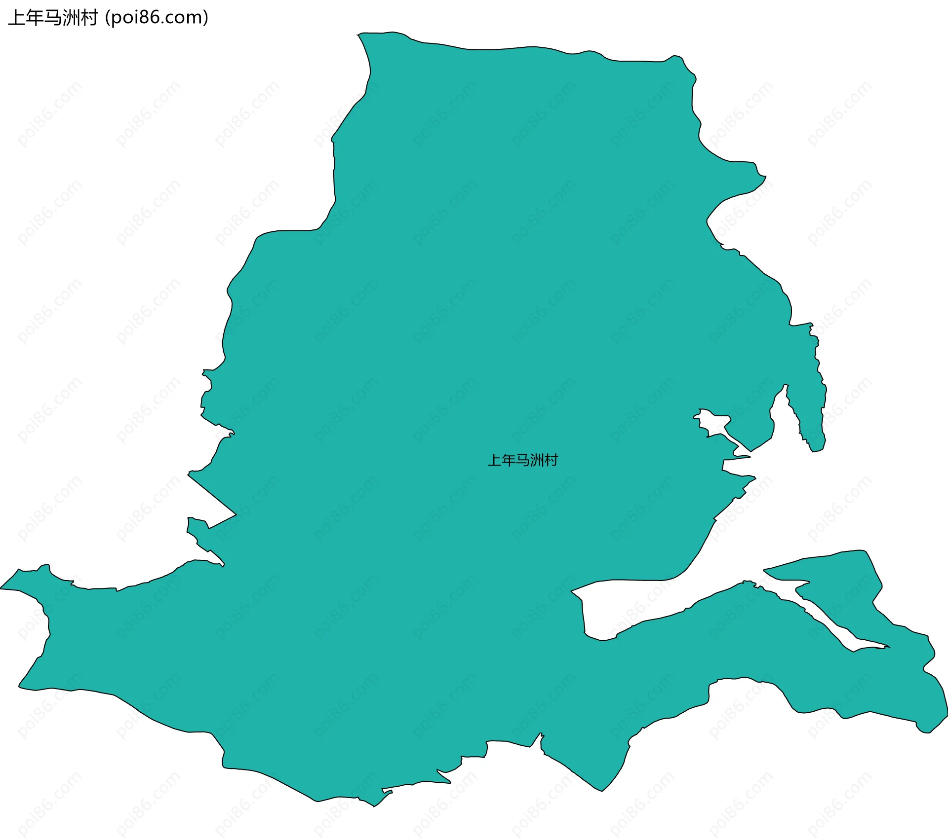 上年马洲村边界地图