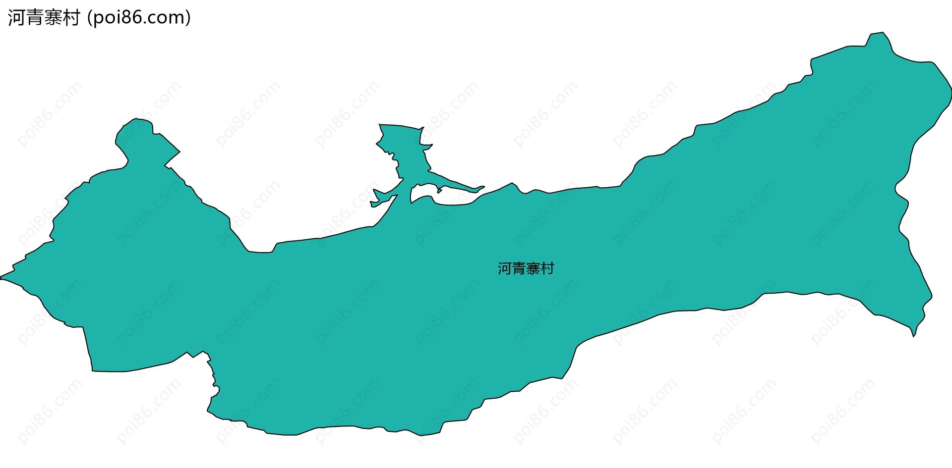 河青寨村边界地图