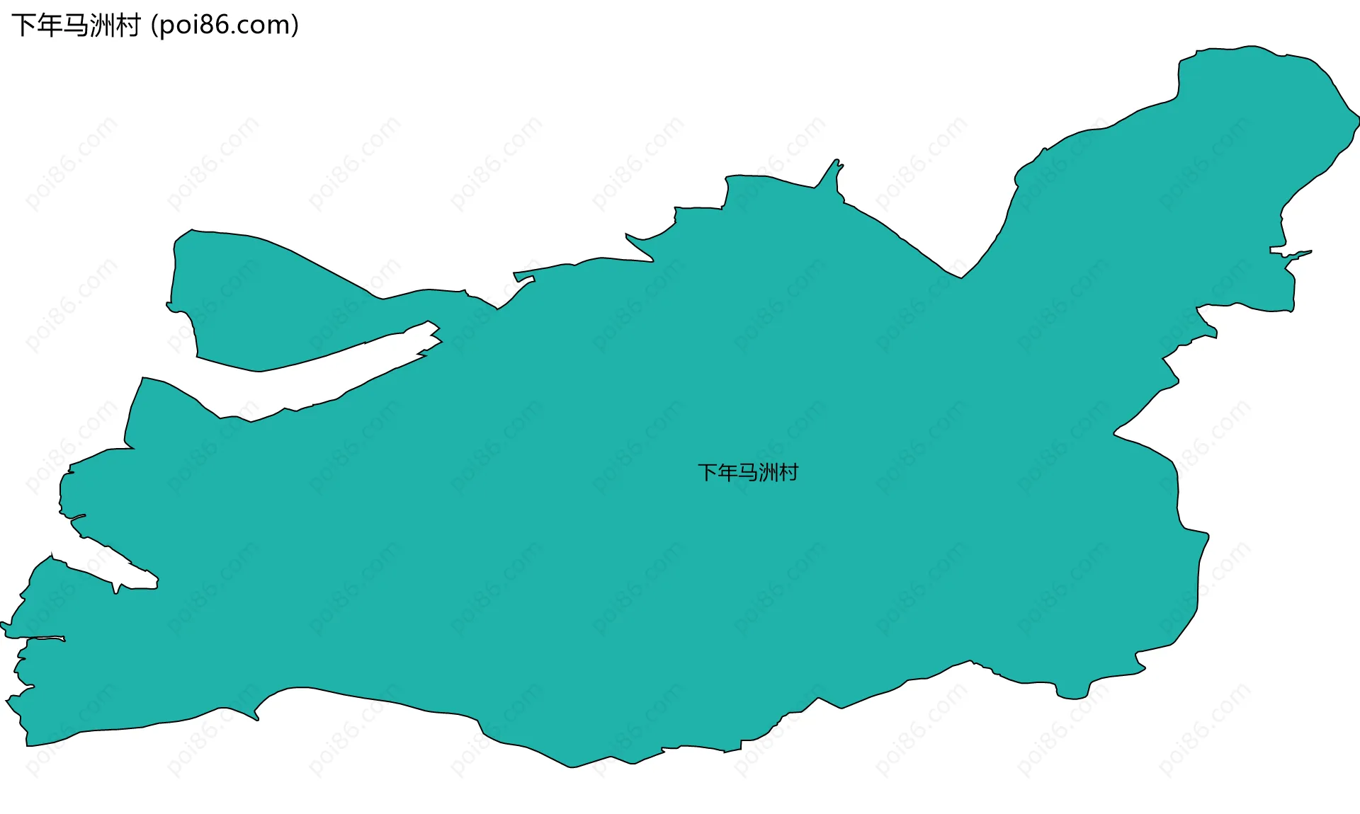 下年马洲村边界地图