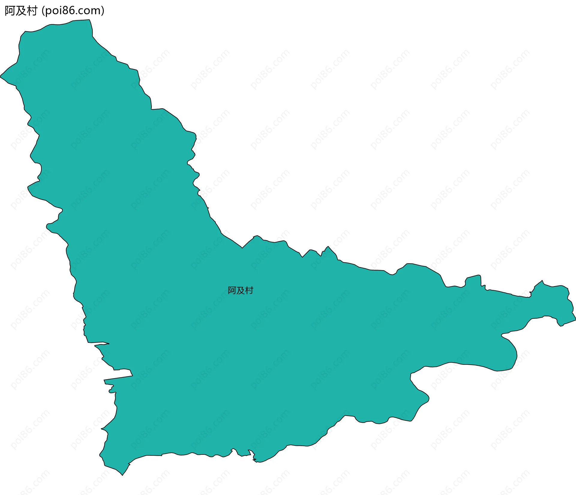阿及村边界地图