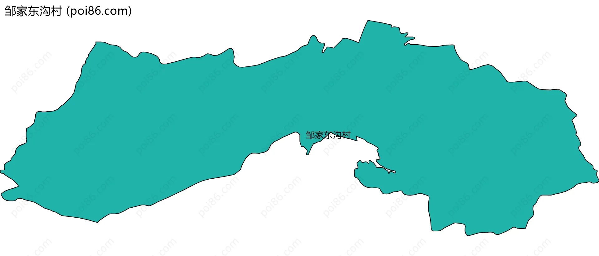 邹家东沟村边界地图