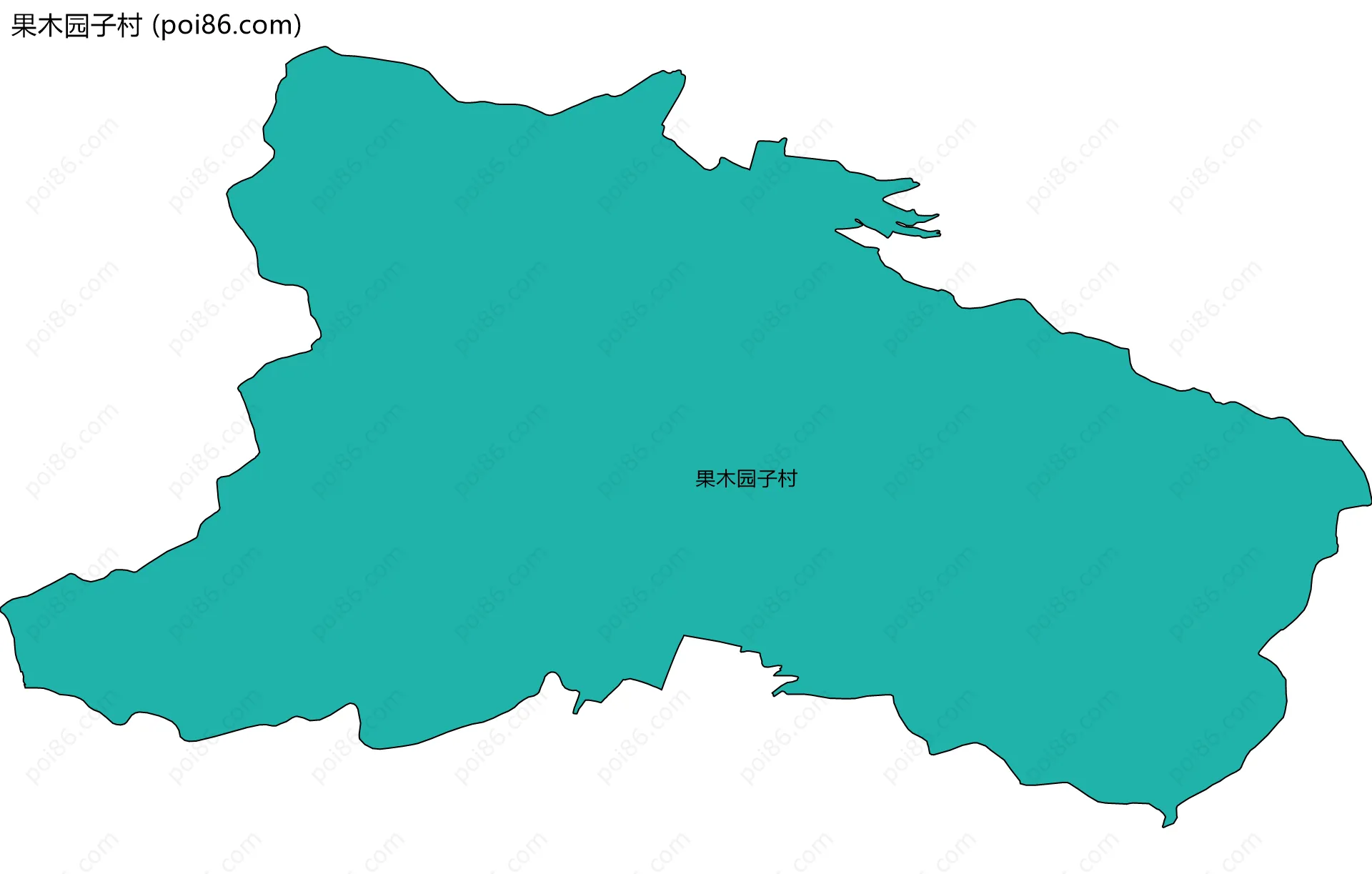 果木园子村边界地图