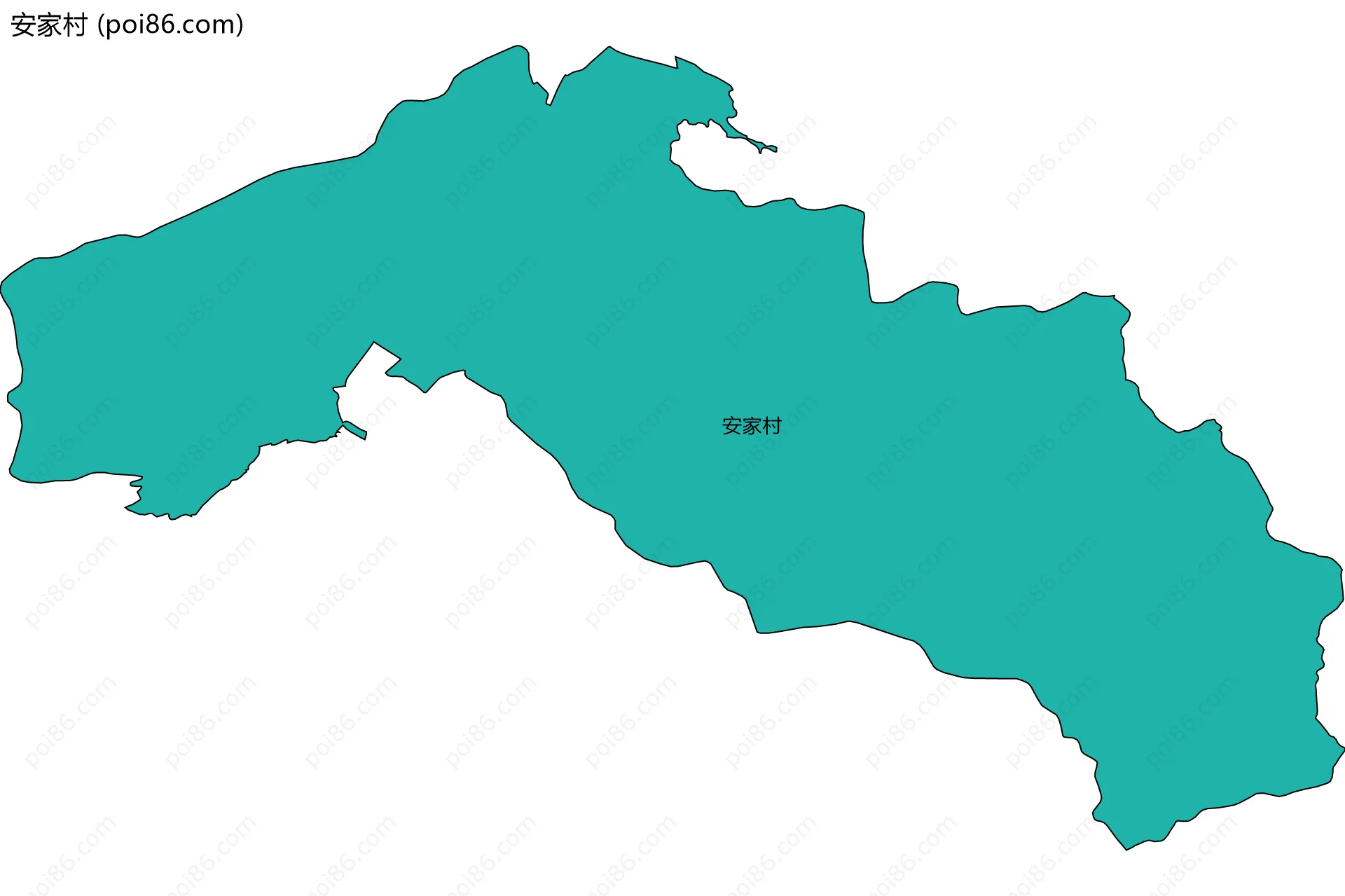 安家村边界地图