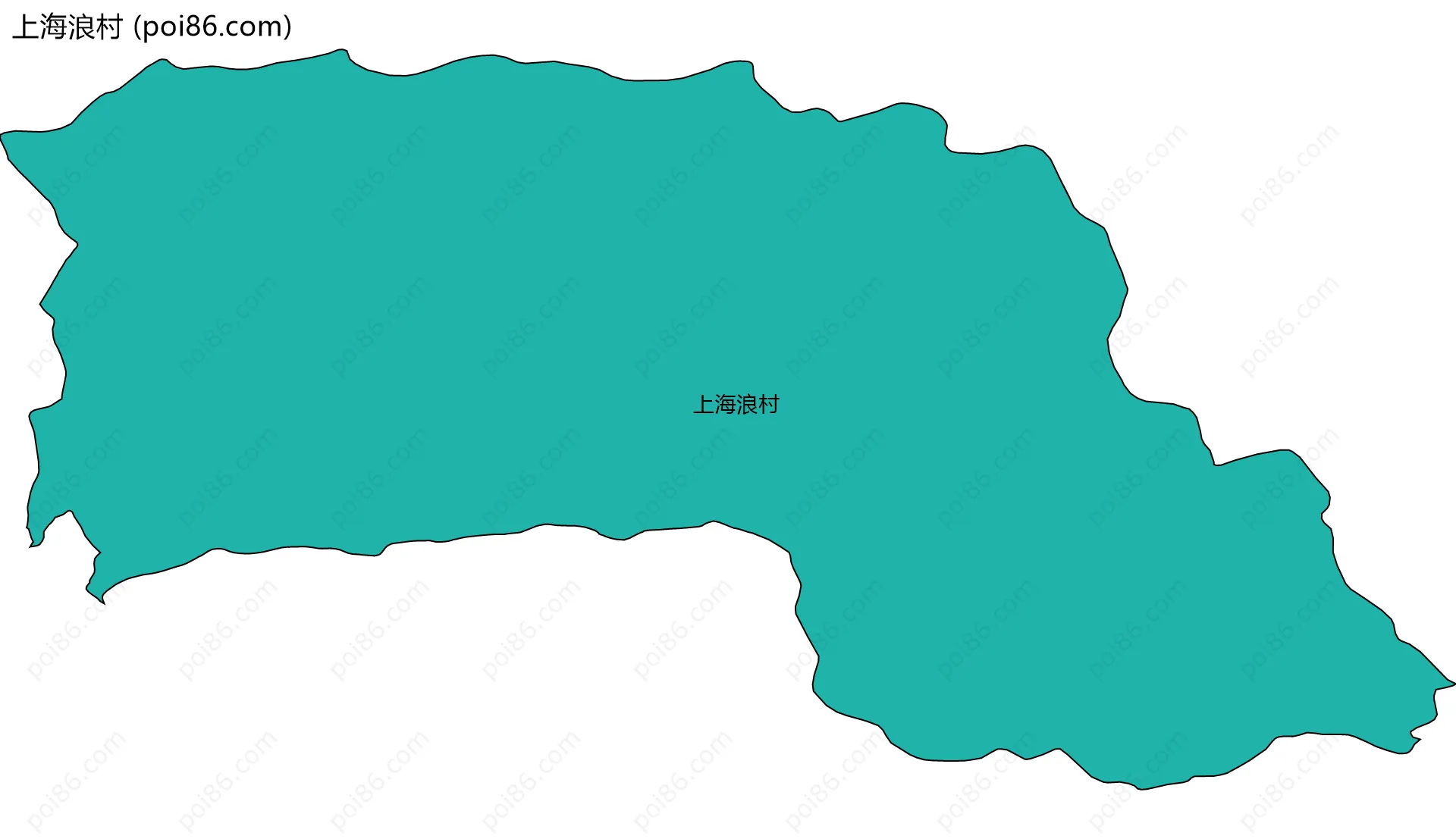 上海浪村边界地图