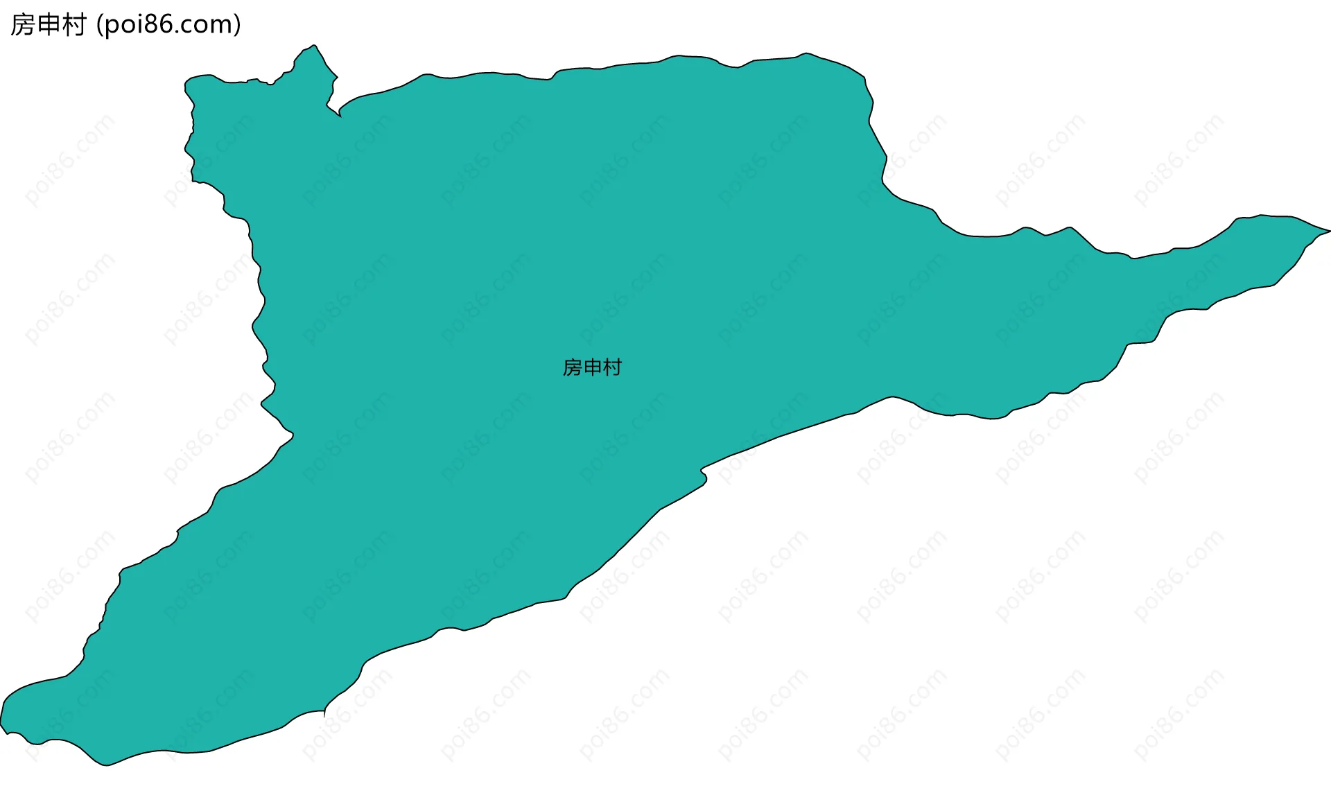 房申村边界地图