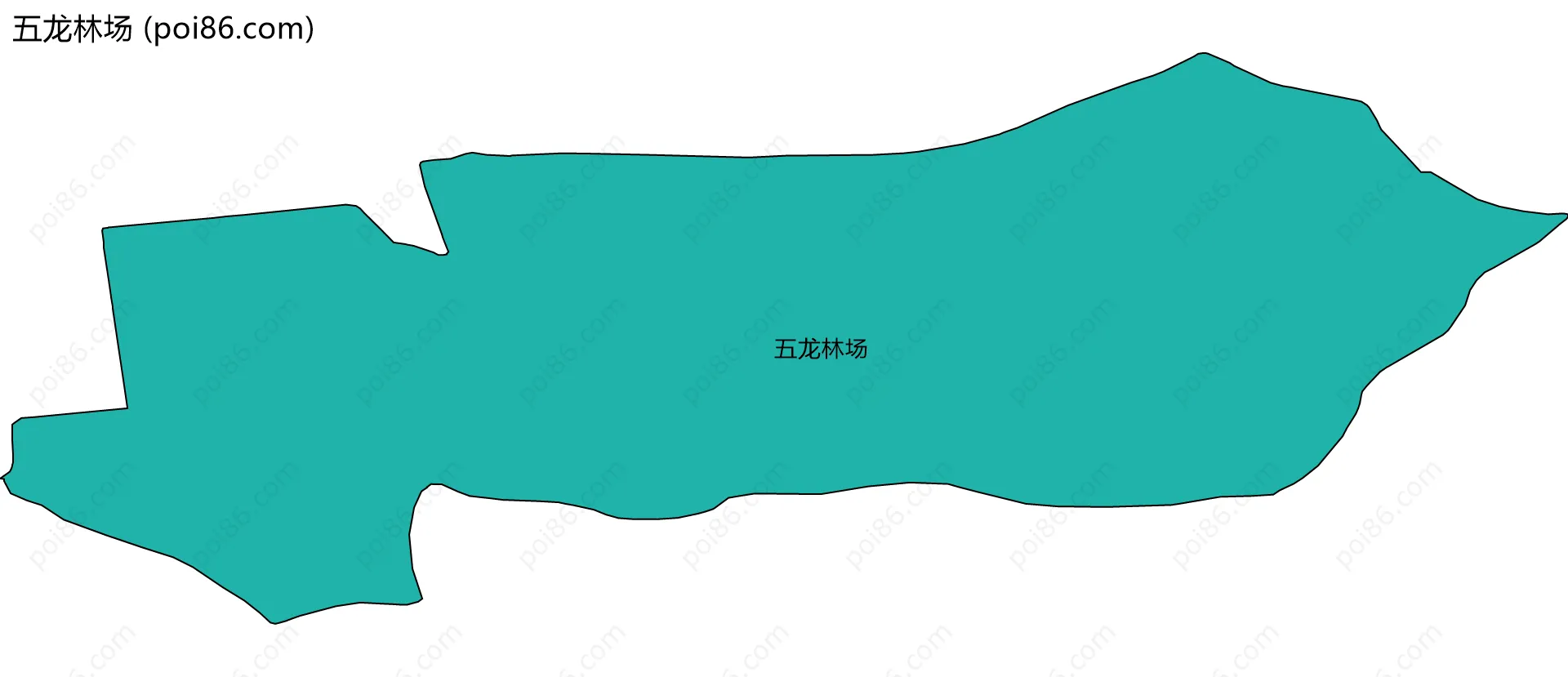 五龙林场边界地图