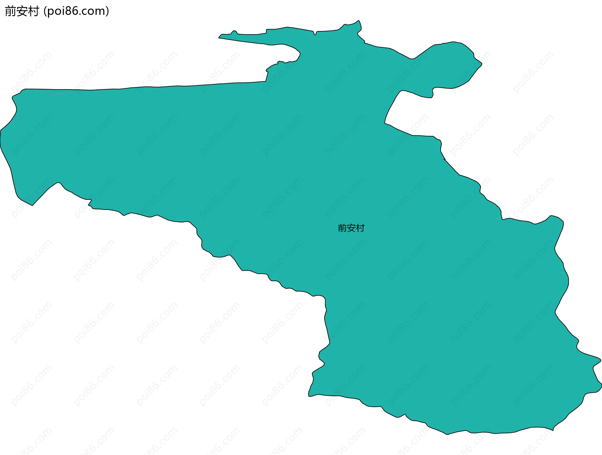 前安村边界地图