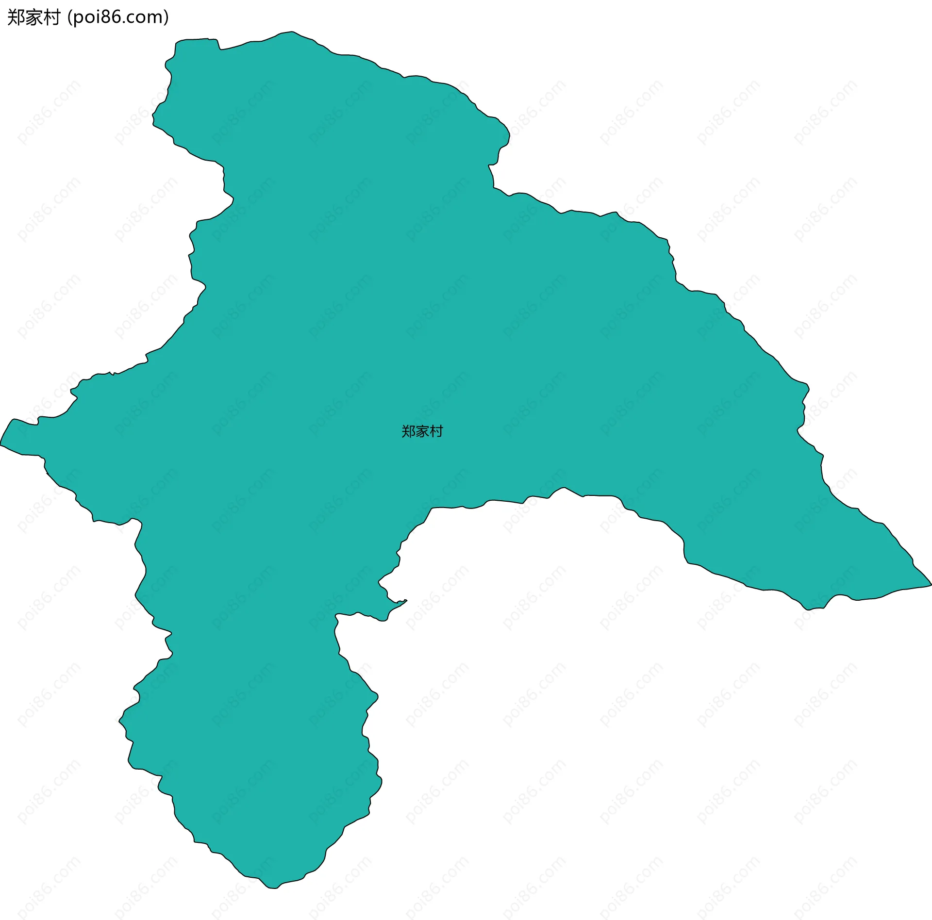 郑家村边界地图