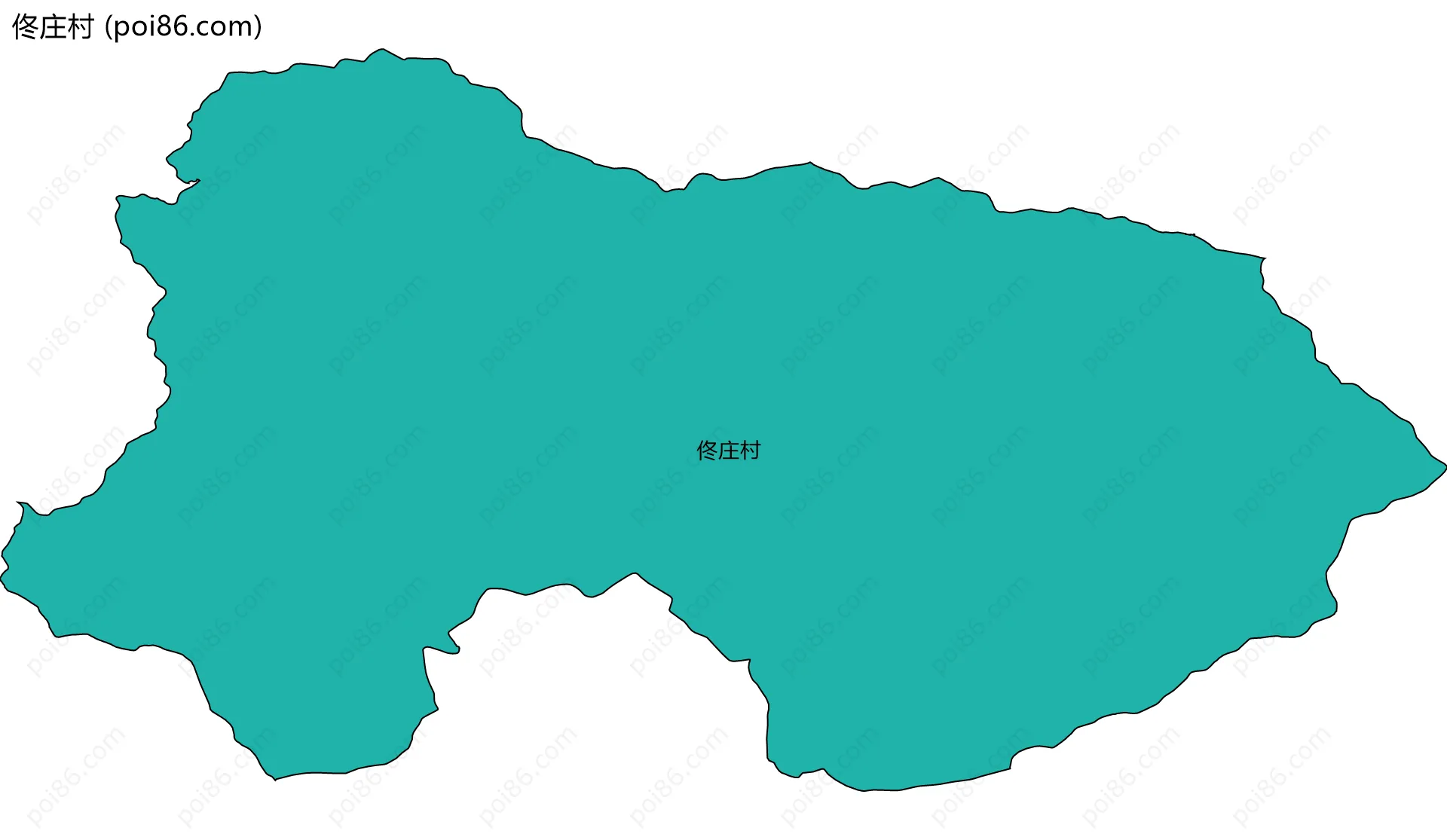 佟庄村边界地图