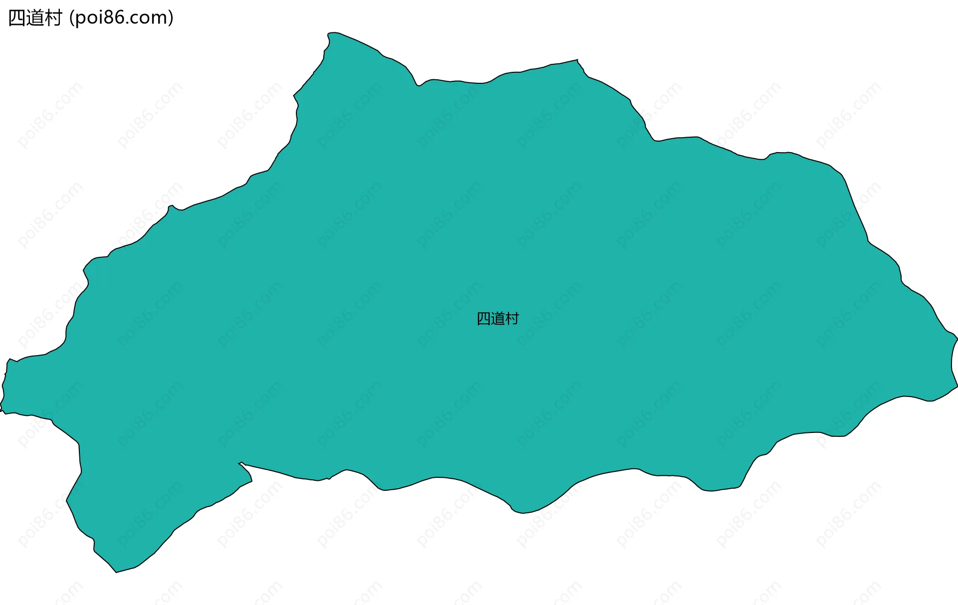 四道村边界地图