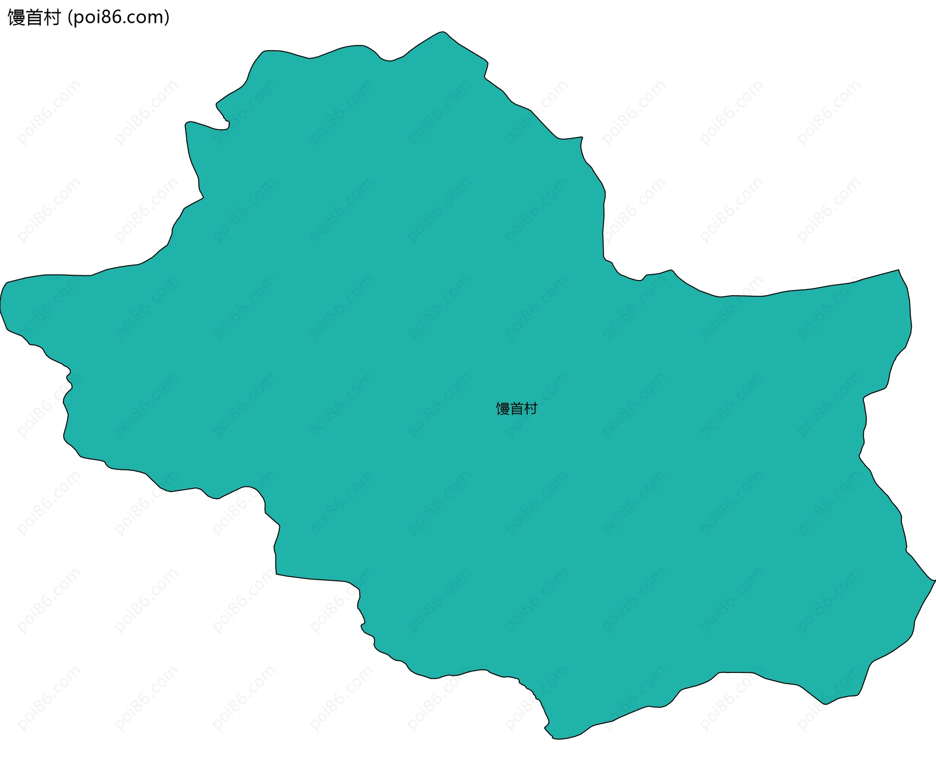 馒首村边界地图