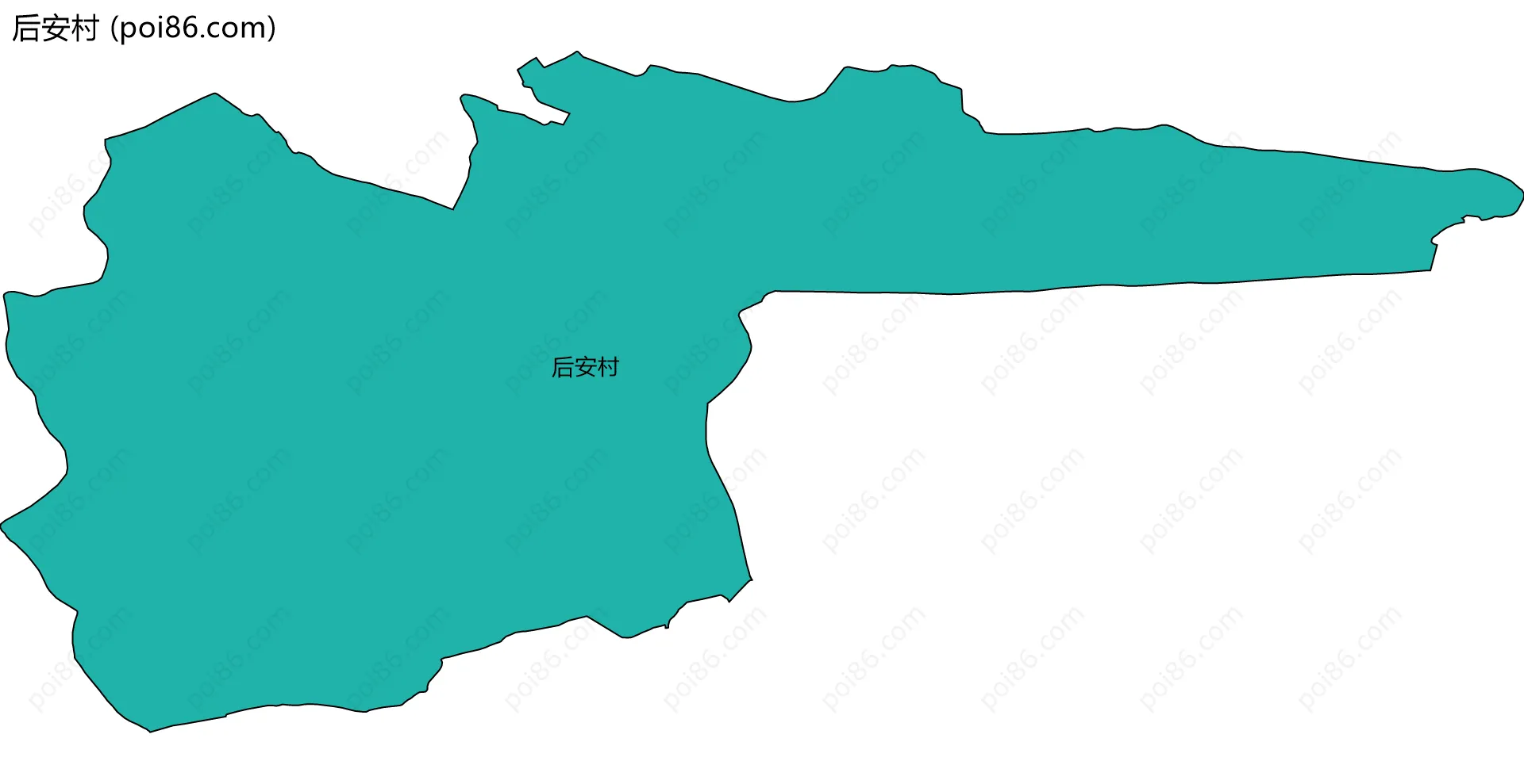 后安村边界地图