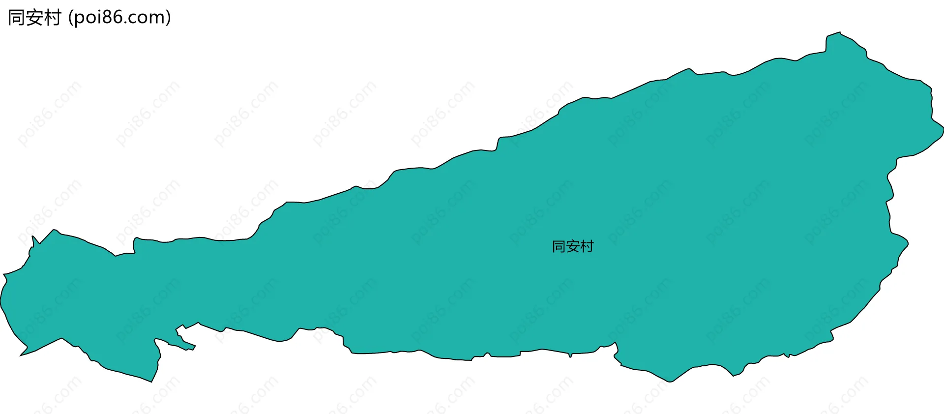 同安村边界地图