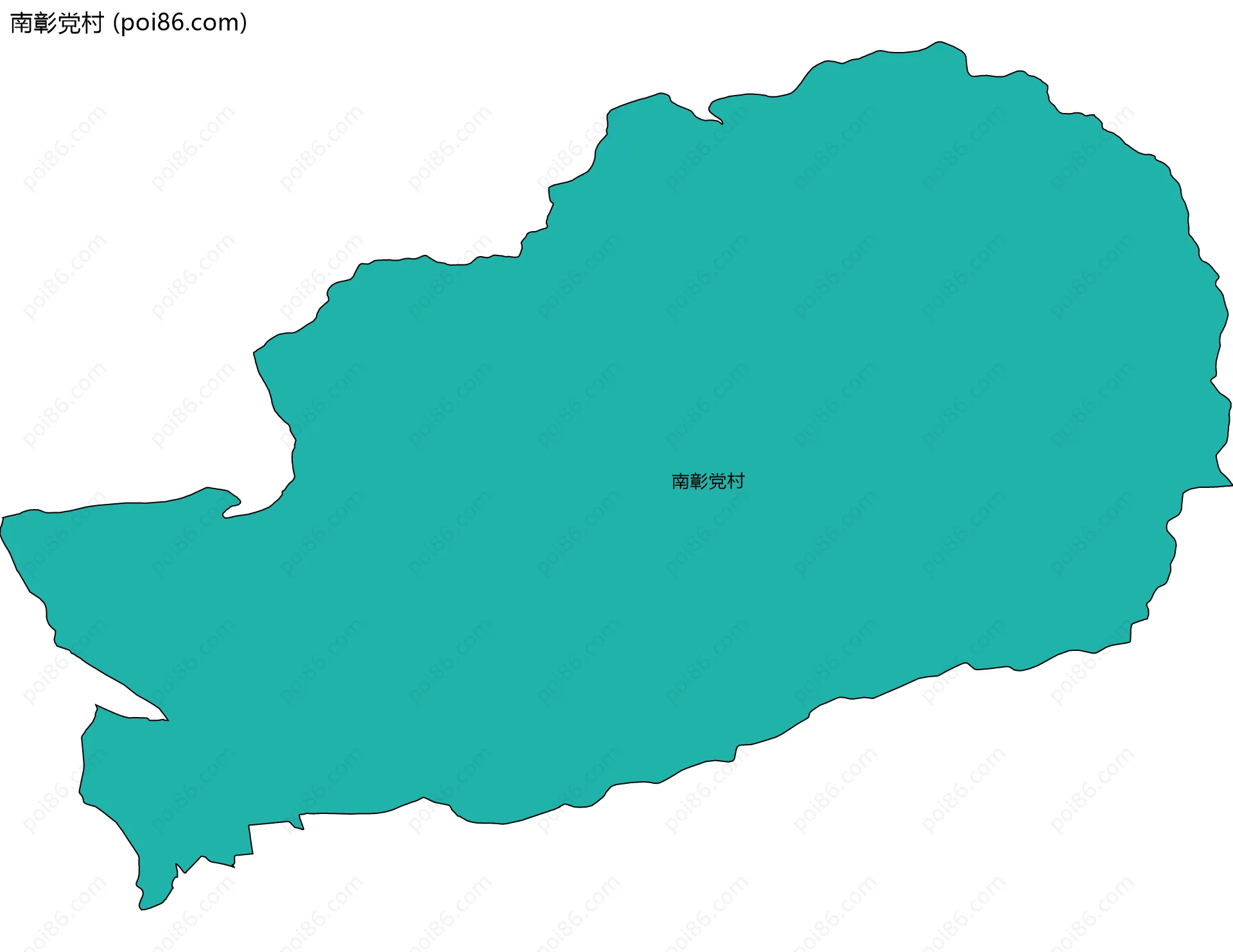 南彰党村边界地图