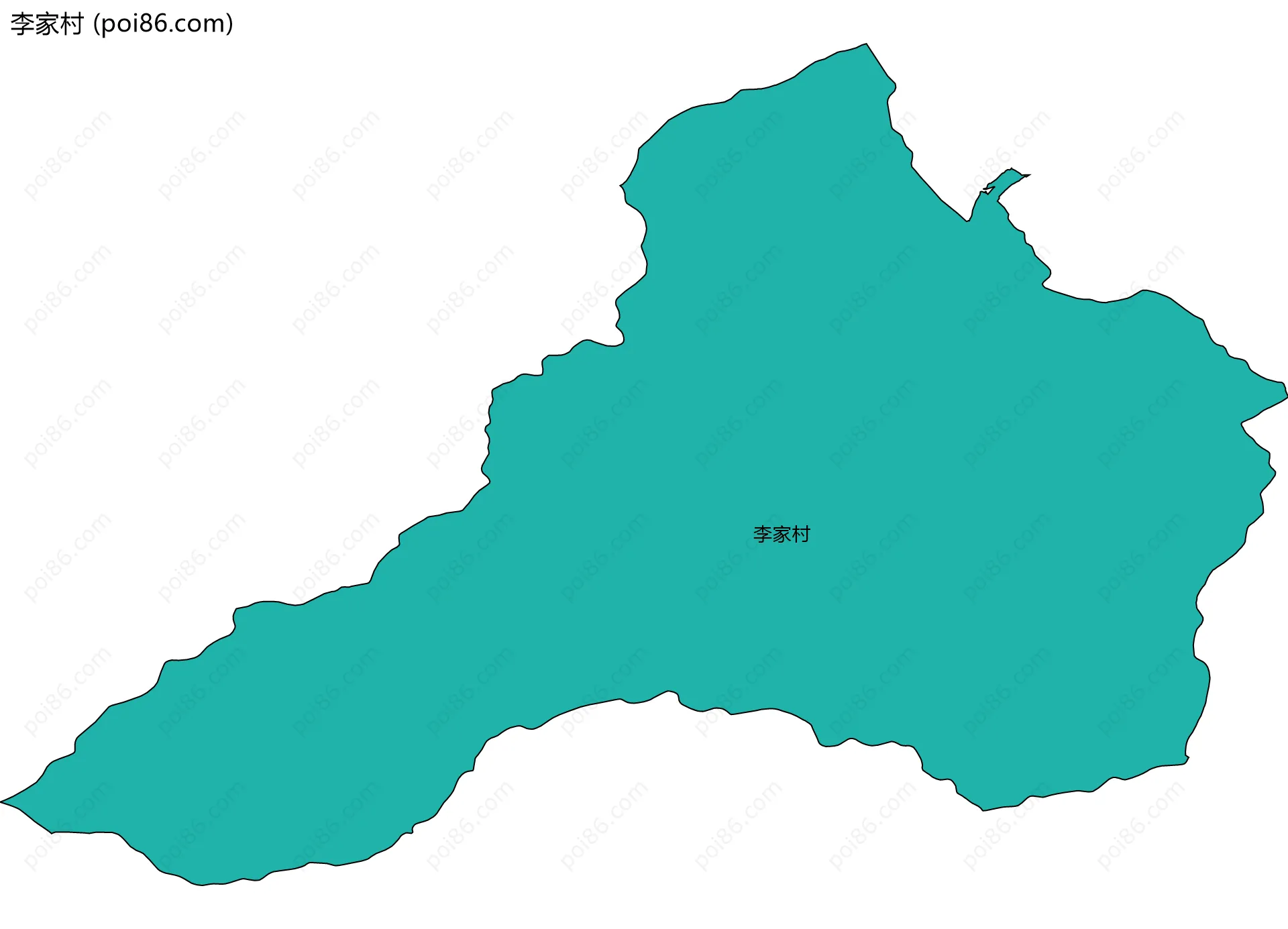 李家村边界地图