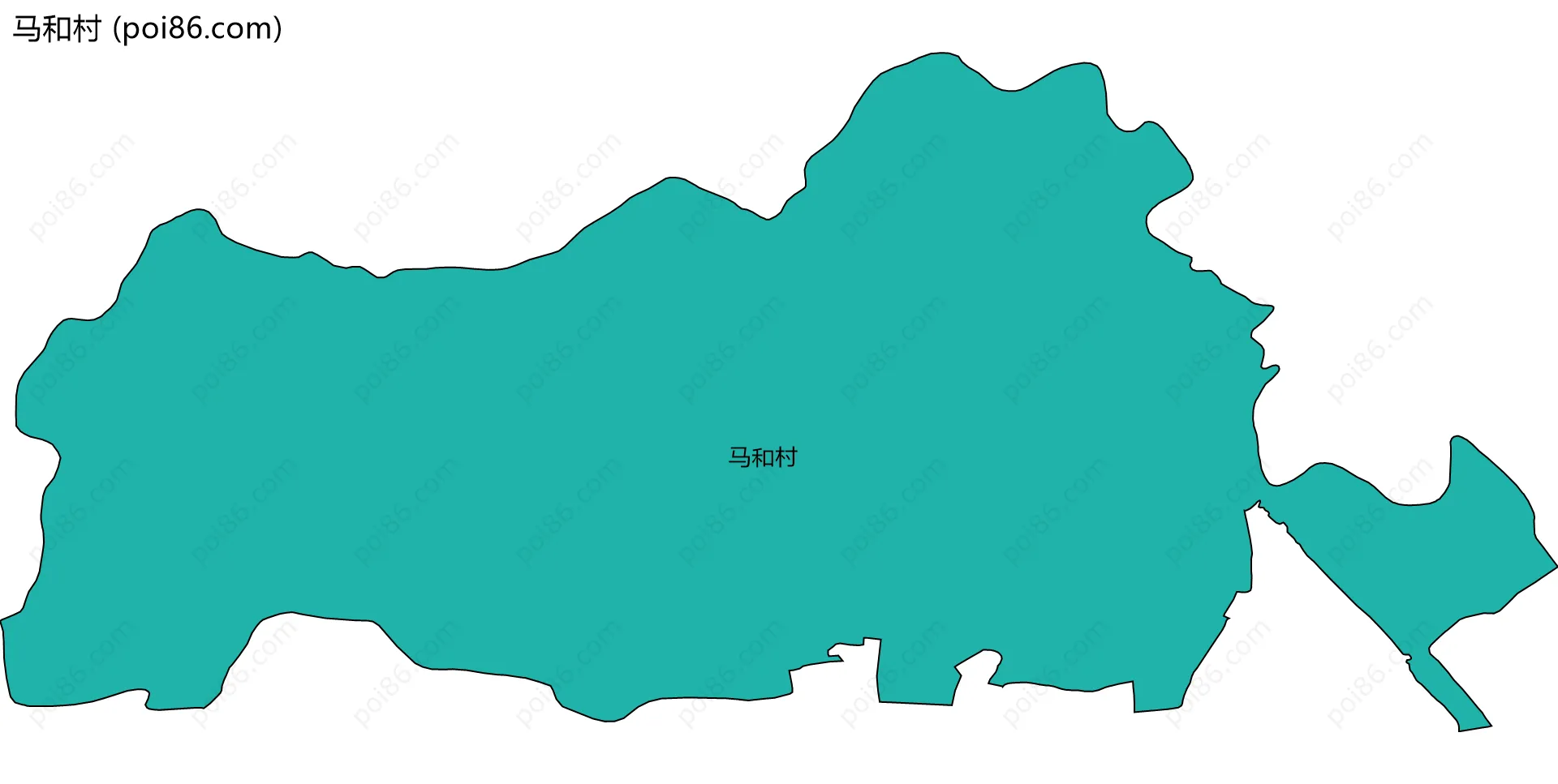 马和村边界地图