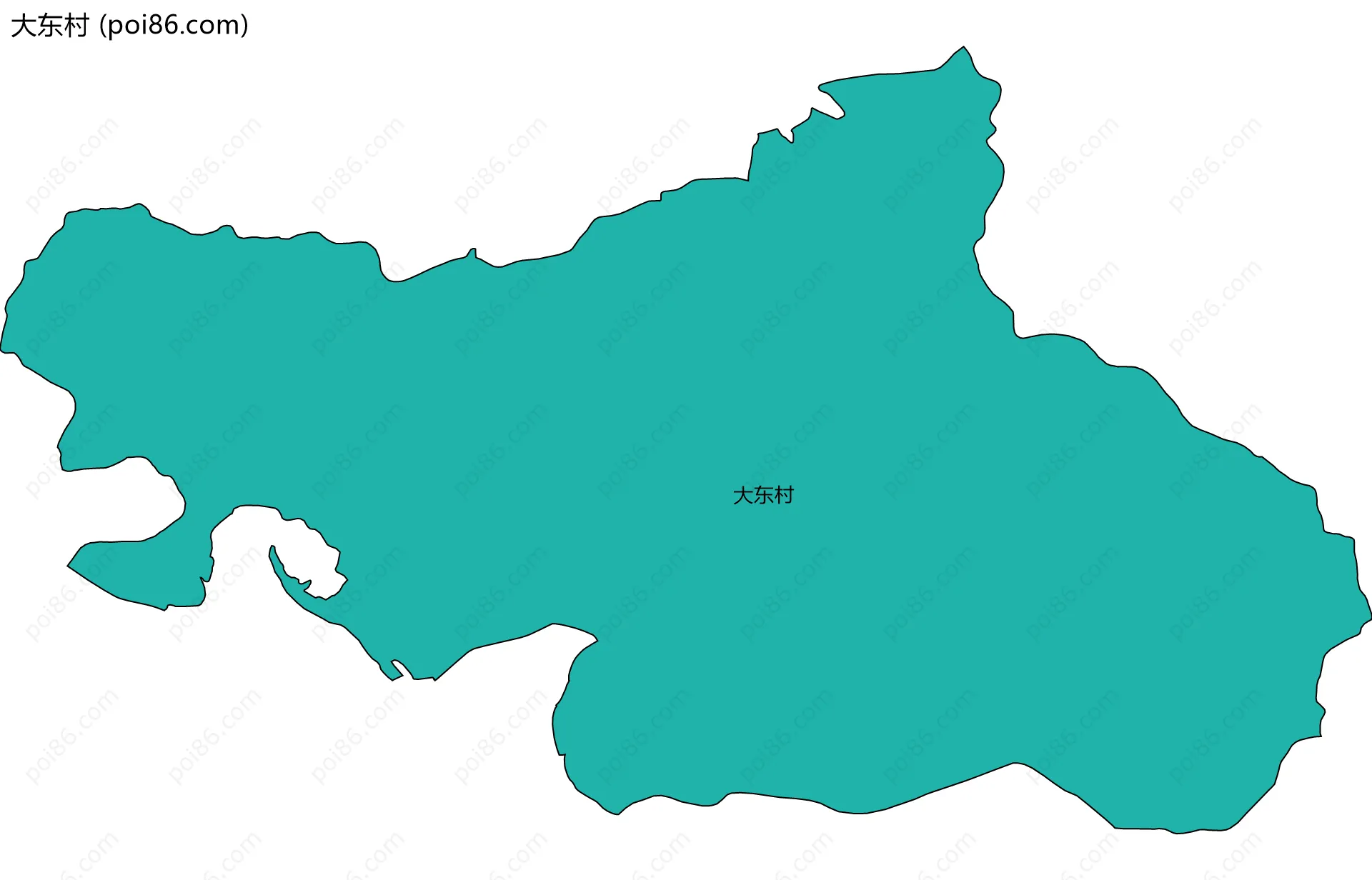 大东村边界地图