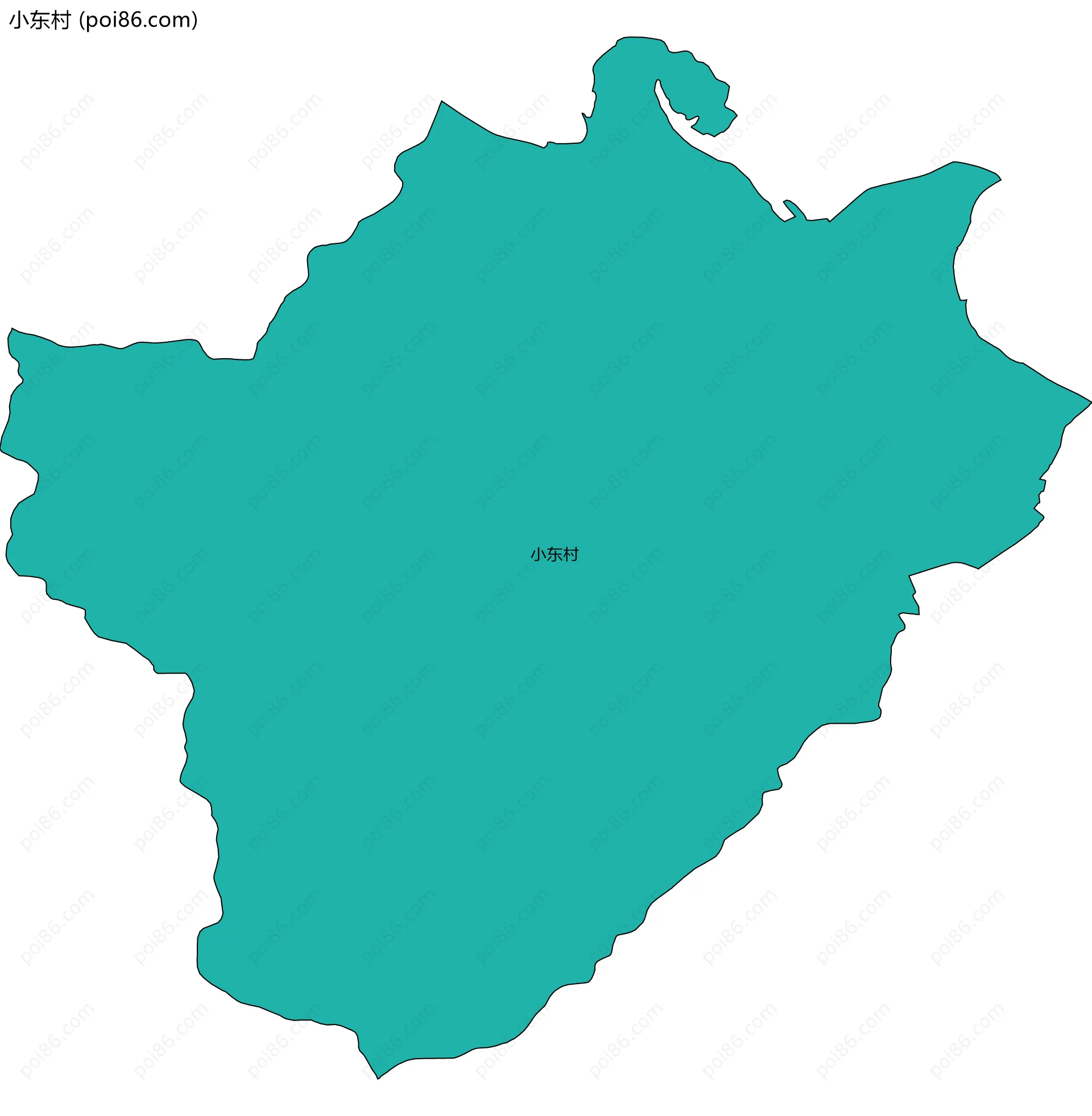 小东村边界地图