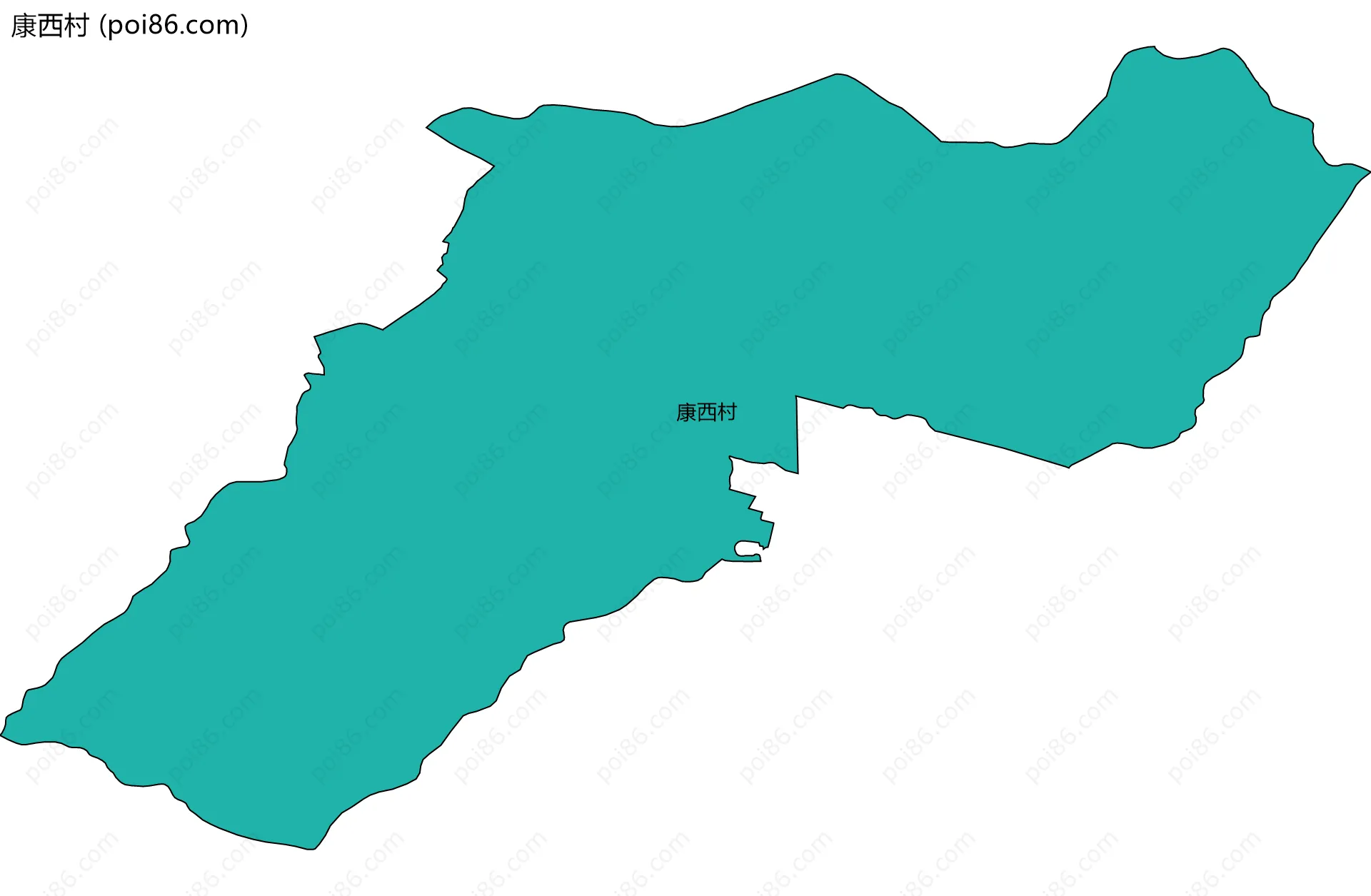 康西村边界地图