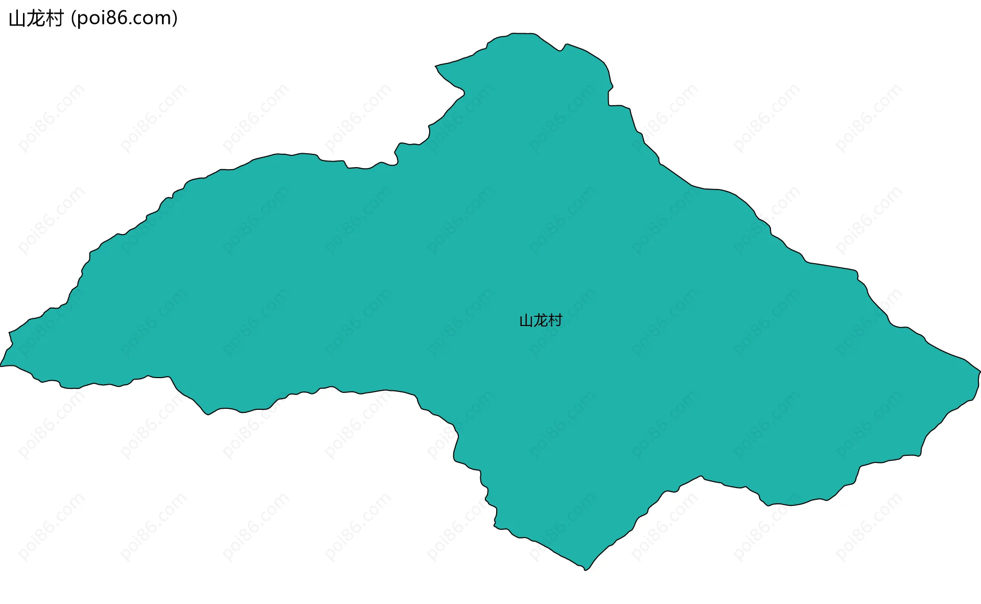 山龙村边界地图