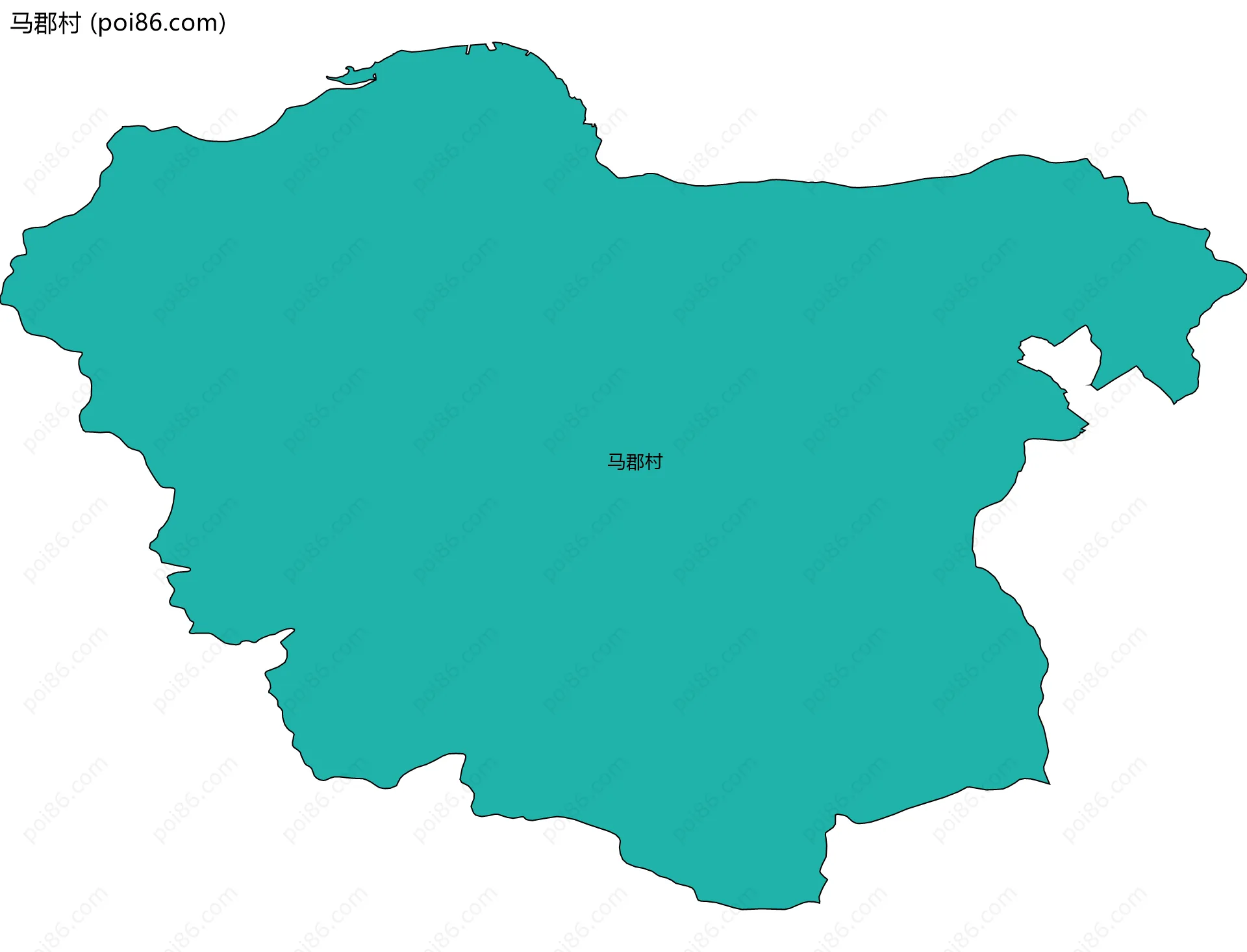 马郡村边界地图